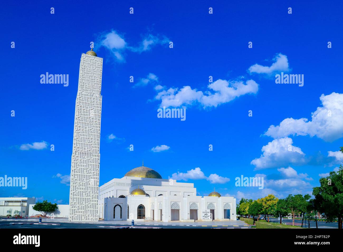 Amna bint Ahmad Al Ghurair Mosque - Ajman | UAE Stock Photo