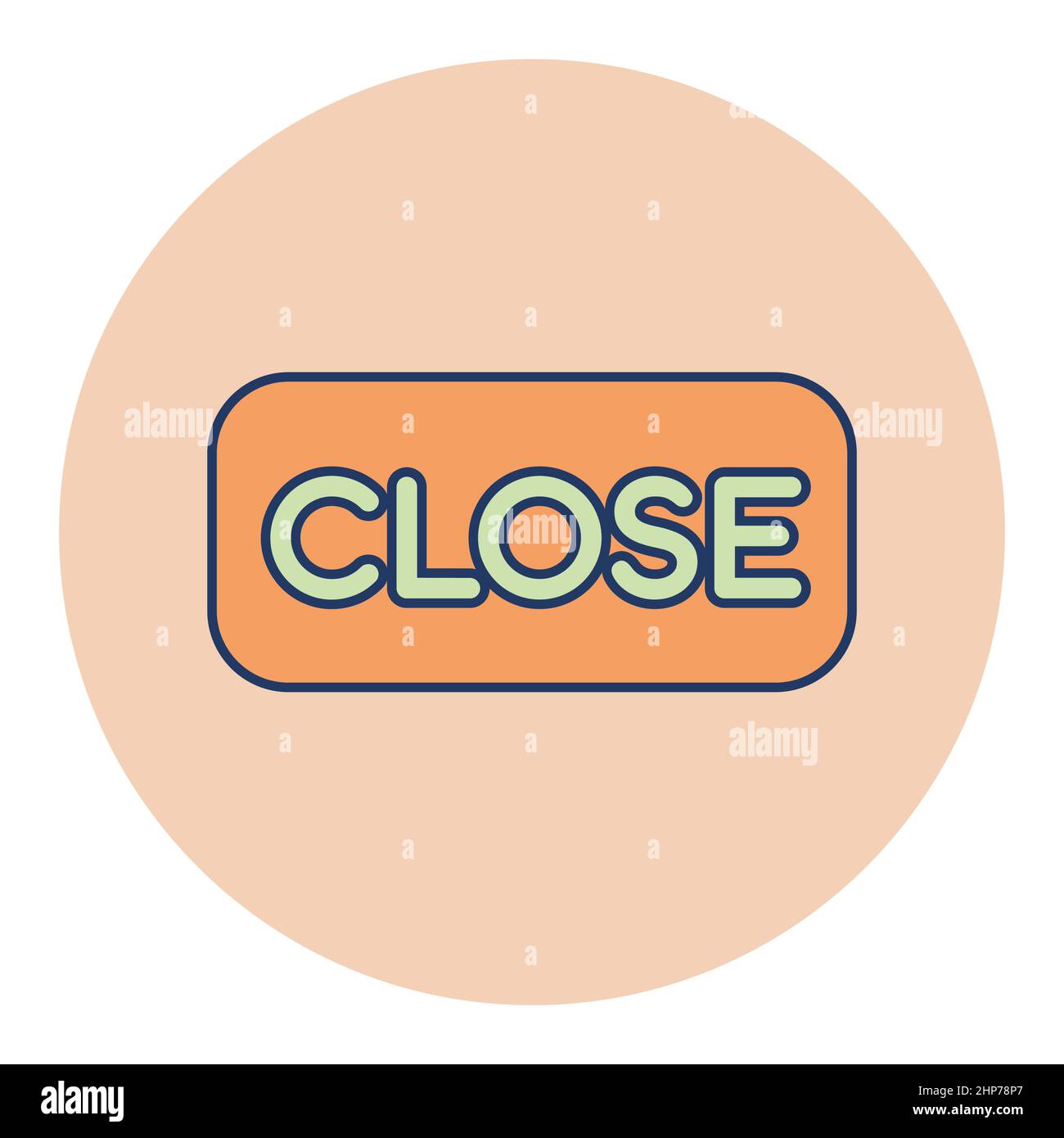 Close sign Vector icon on white background Stock Vector