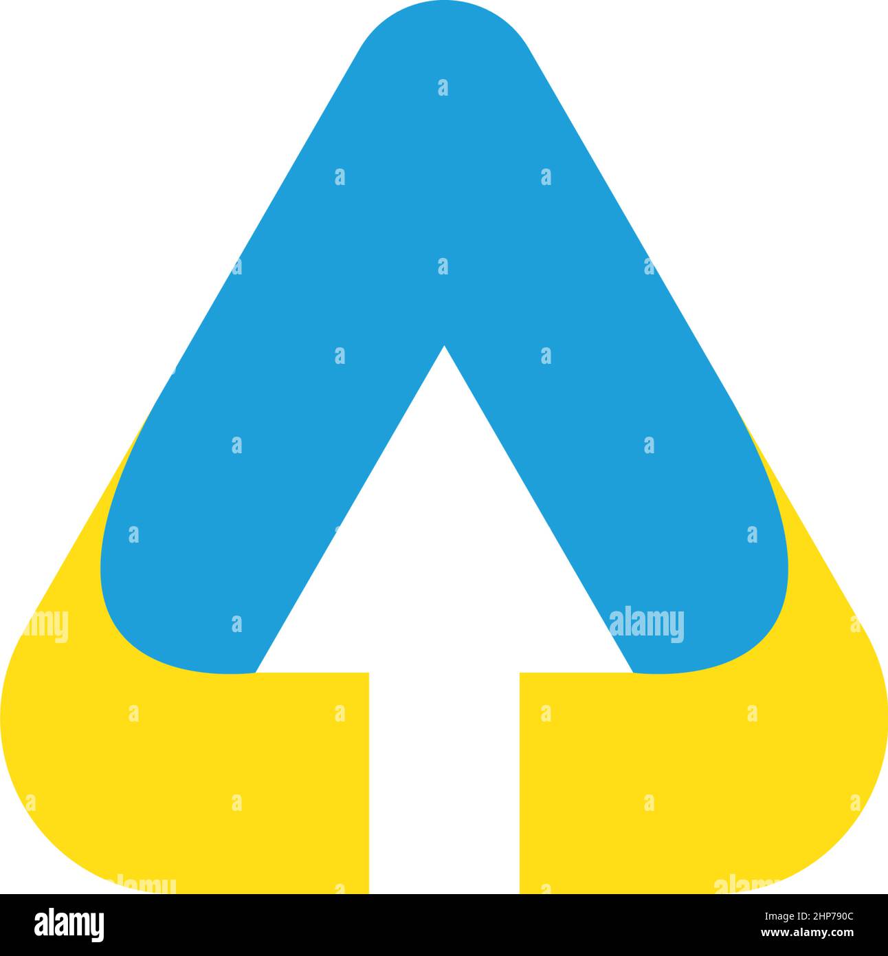 A Letter arrow  Business Template Vector Stock Vector