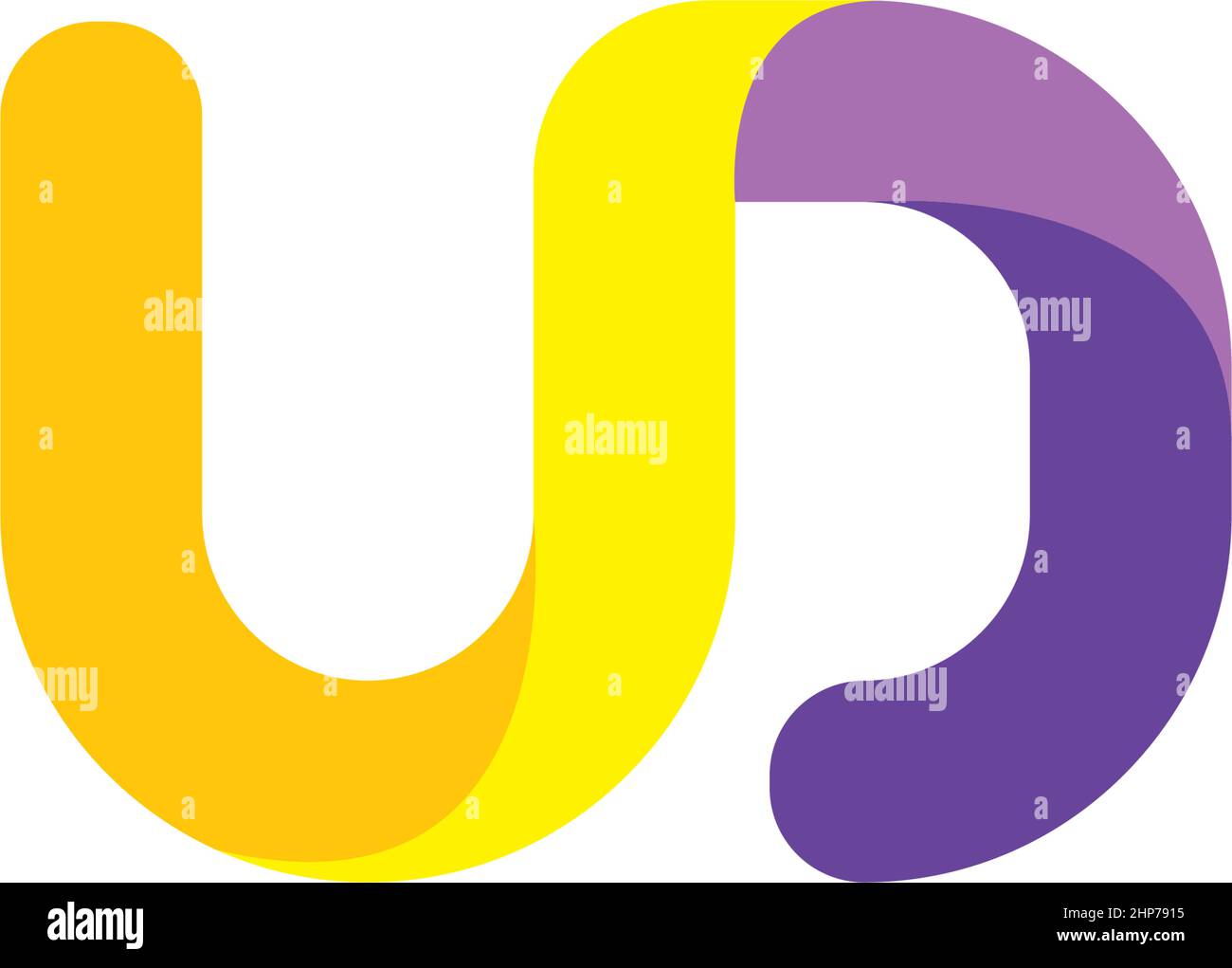 ud letter icon vector design illustration Stock Vector