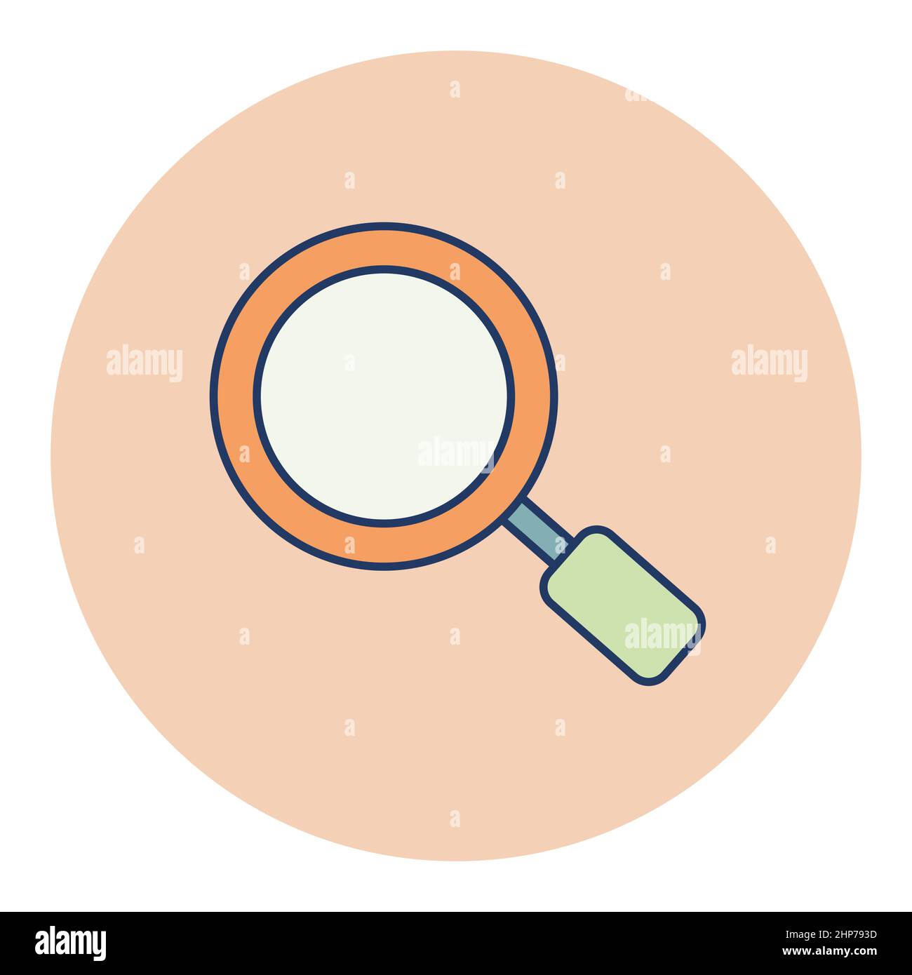 Search magnifier vector flat icon Stock Vector