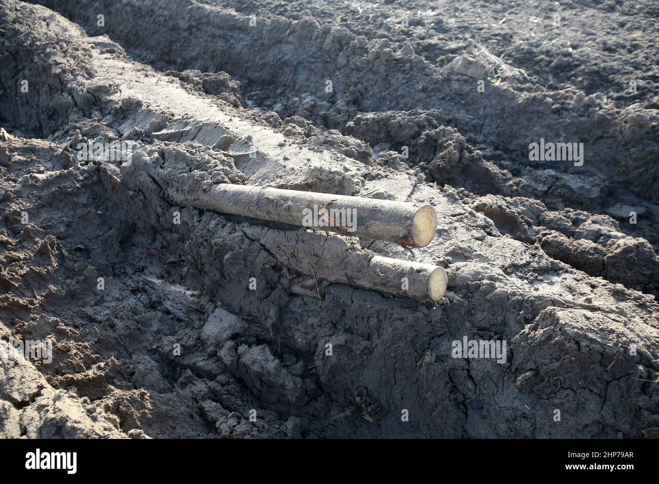 Cultivated field wet soil hi-res stock photography and images - Alamy