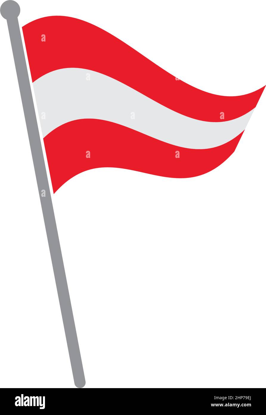 austrian flag vector illustration design template Stock Vector