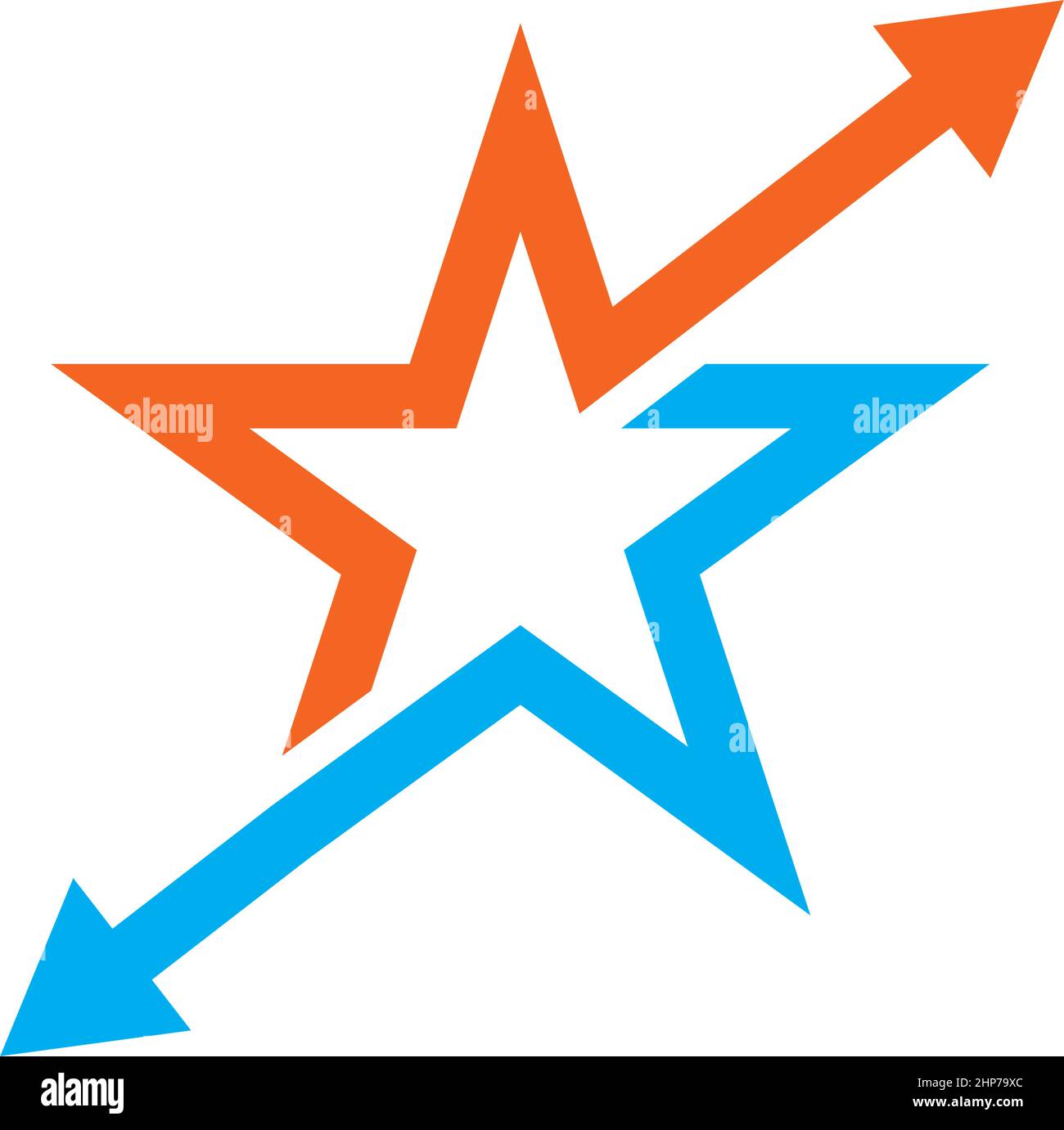 faster star arrow vector icon illustration design Stock Vector Image ...