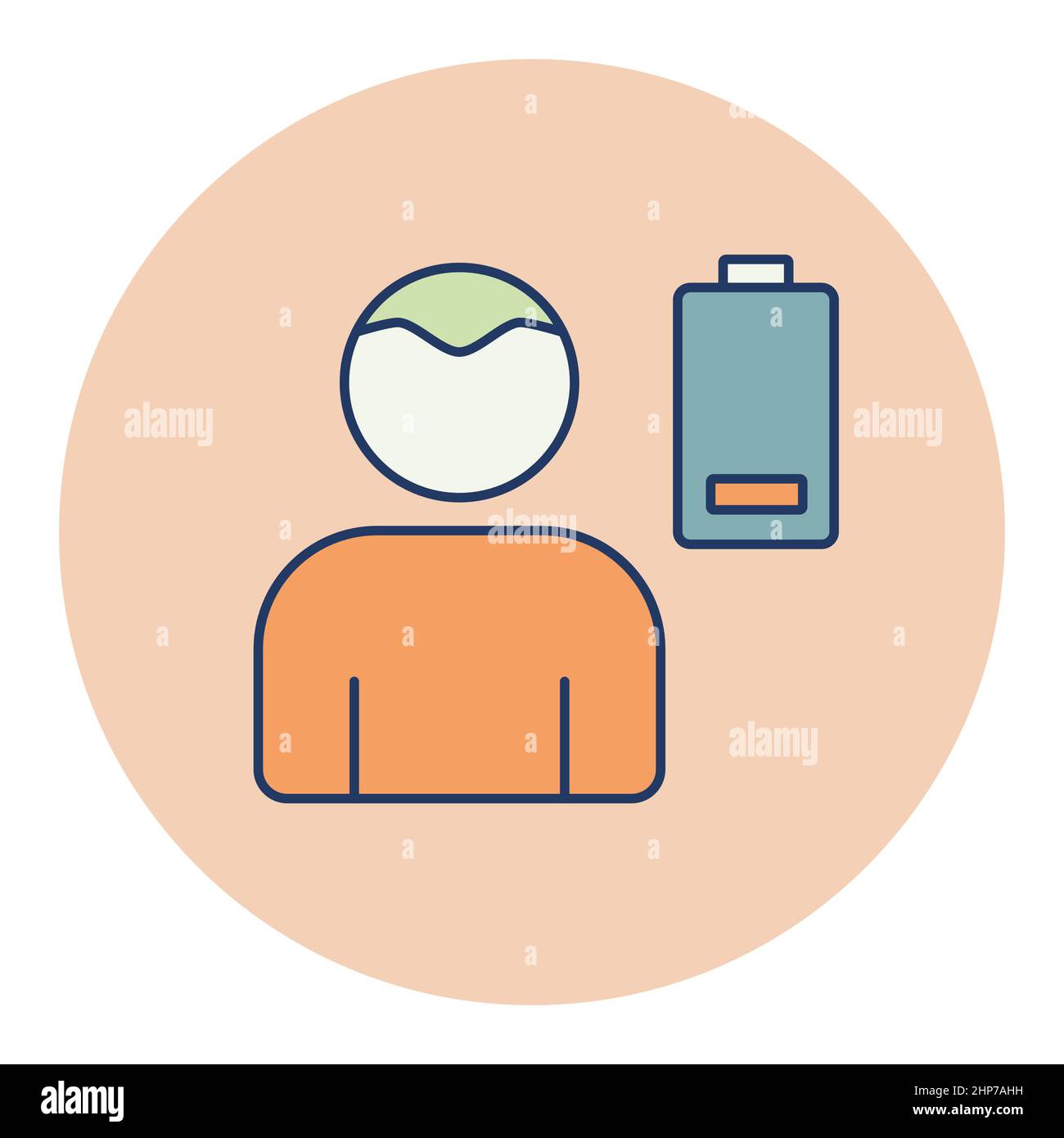 Novel Coronavirus symptoms weakness vector icon Stock Vector