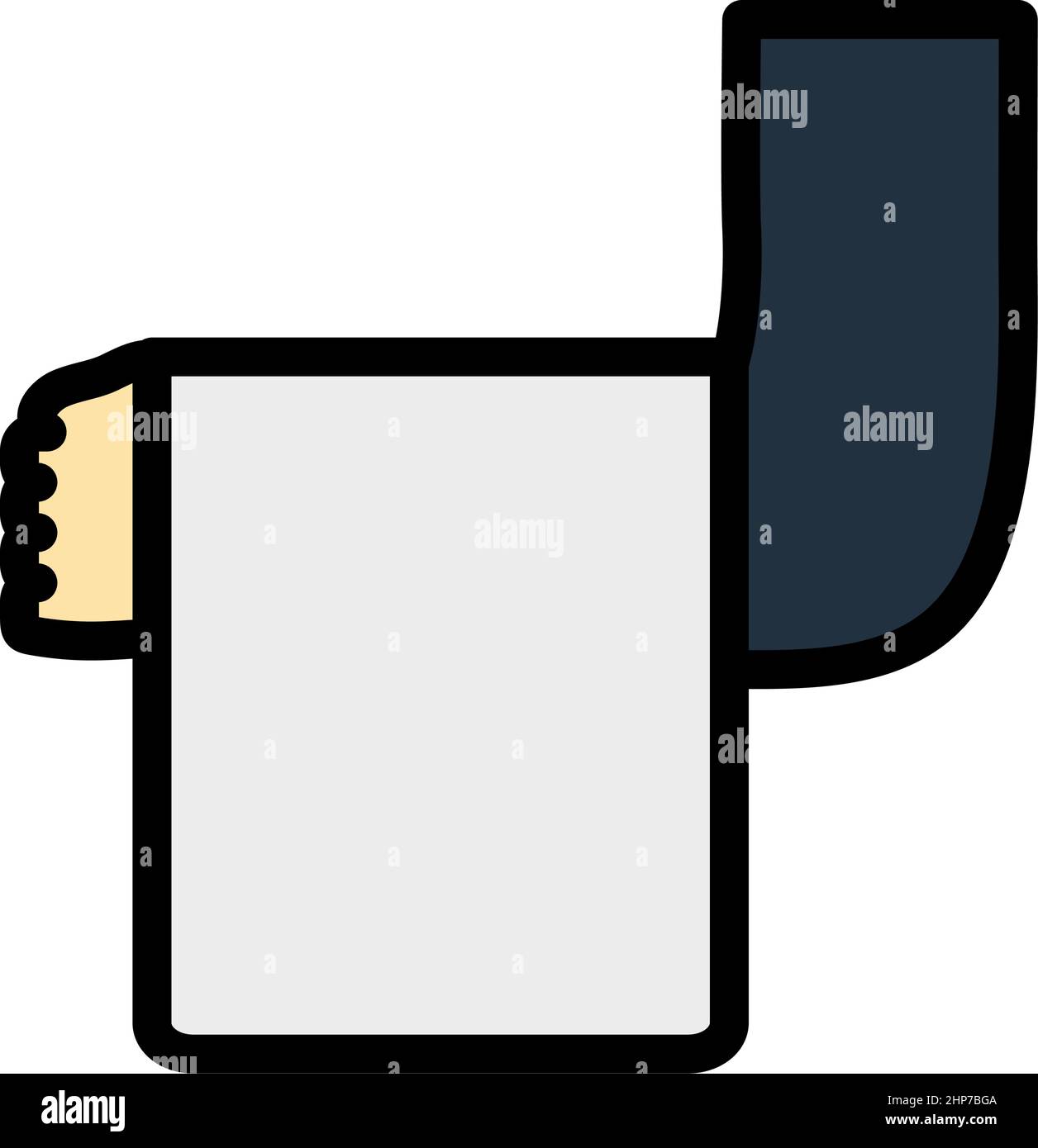 Icon Of Waiter Hand With Towel Stock Vector Image & Art - Alamy