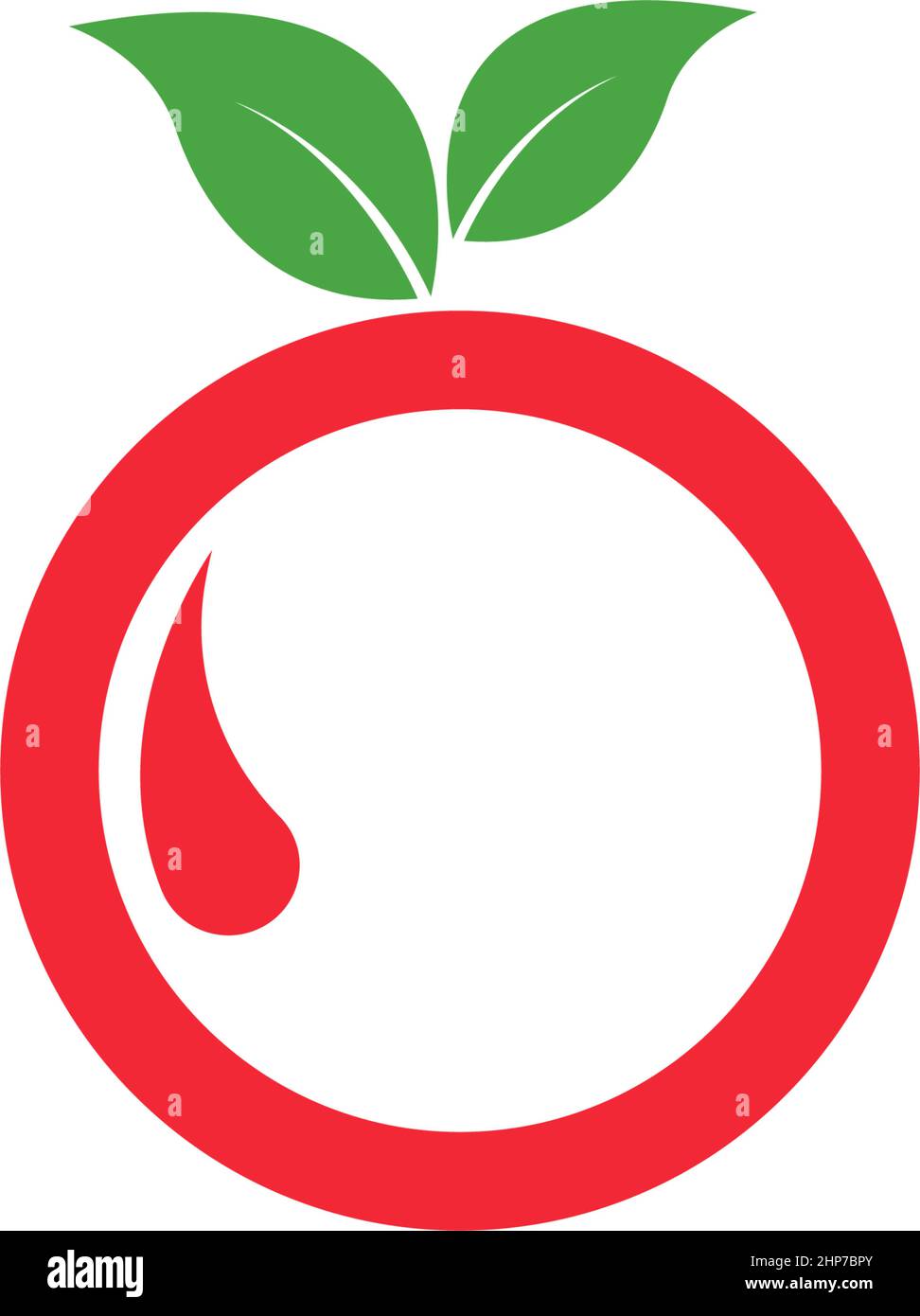 Tomato icon logo design vector illustration Stock Vector