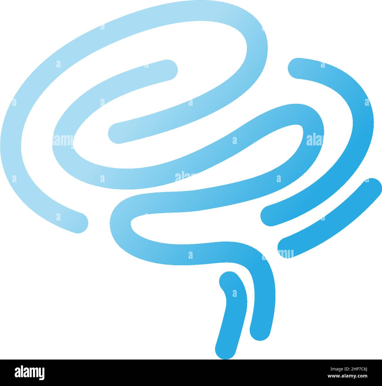 Brain Logo vector icon Template Stock Vector