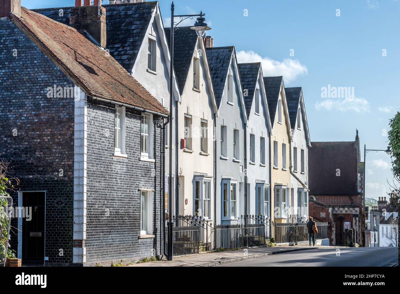 Brighton, February 14th 2022 St Anne's Terrace in Lewes Stock Photo