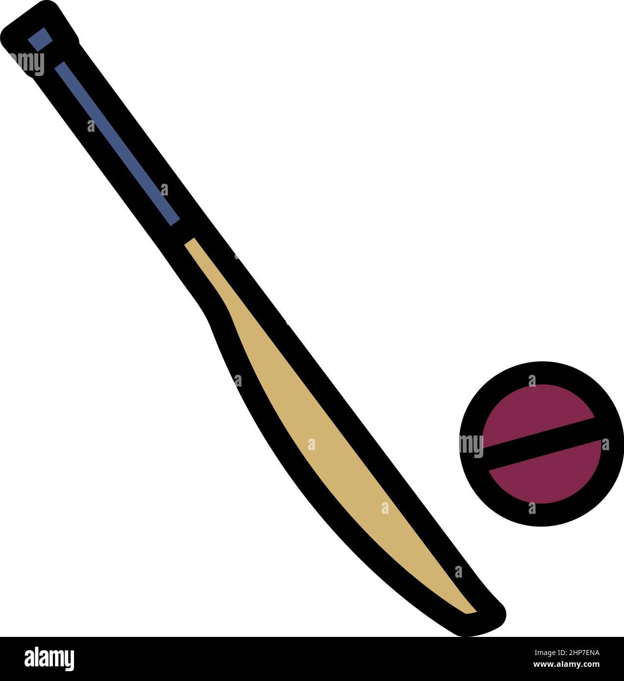 Cricket Bat Icon Stock Vector Image & Art Alamy