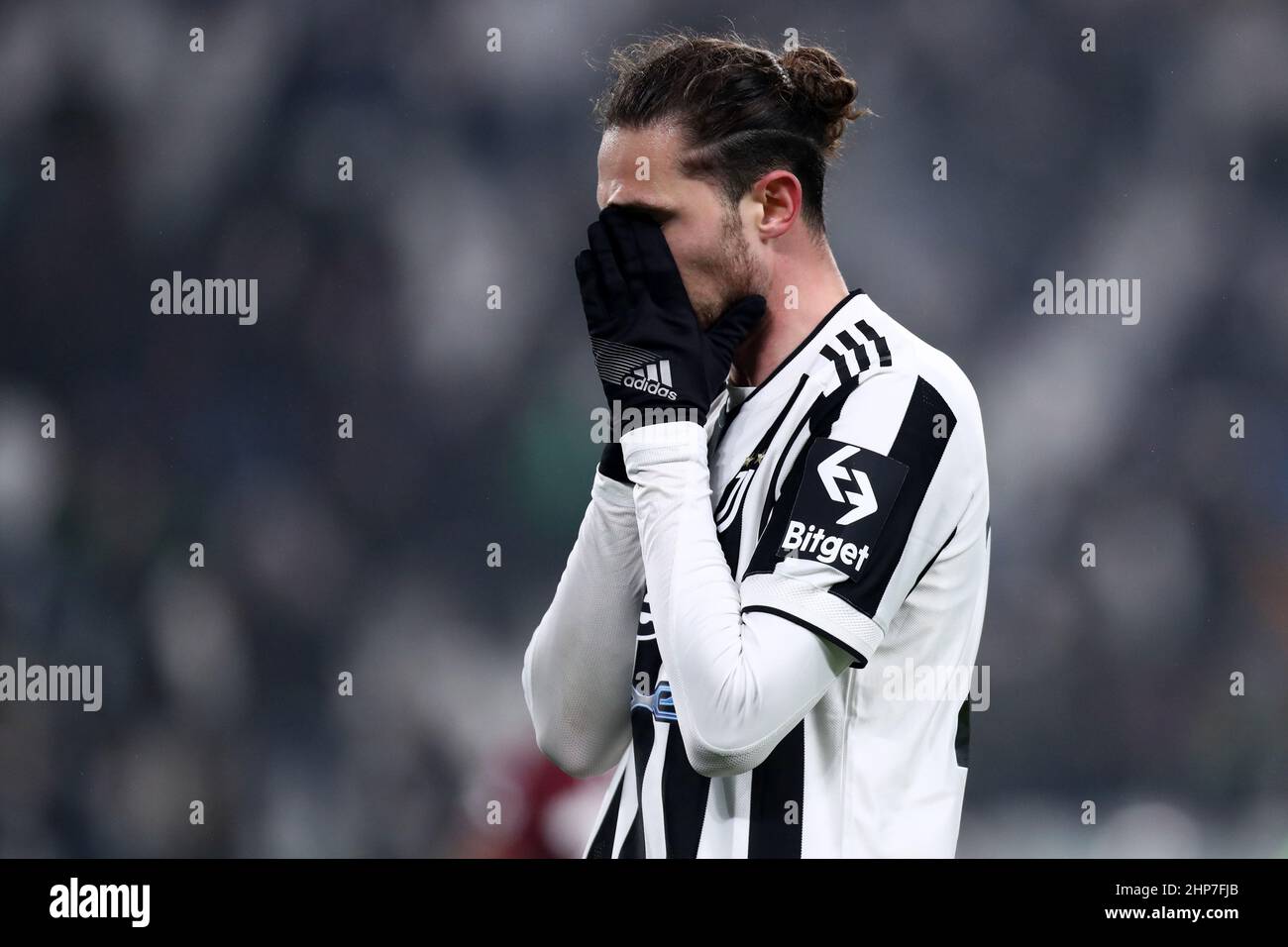 Torino, Italy. 18th Feb, 2022. Adrien Rabiot of Juventus Fc looks ...