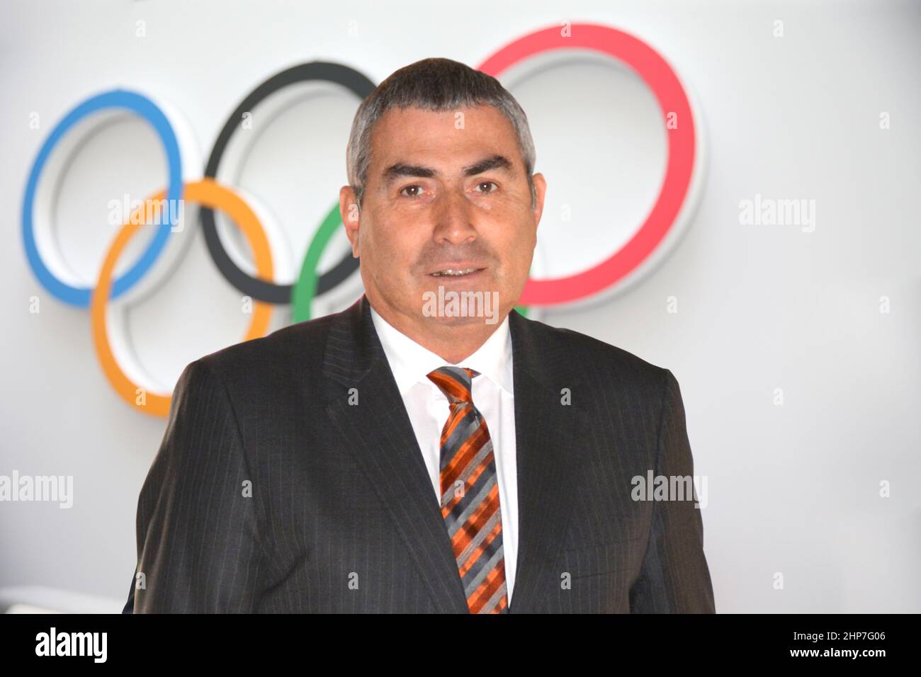 Istanbul. 19th Feb, 2022. File photo provided by the National Olympic Committee of Turkey shows a portrait of Ugur Erdener, a member of the International Olympic Committee (IOC) and president of the National Olympic Committee of Turkey. The Beijing 2022 Winter Olympics offer a safe and secure environment for all participants, thanks to well-planned and well-prepared health measures, Erdener told Xinhua in a recent online interview.TO GO WITH 'Interview: IOC member says Beijing Olympics offers safe environment with well-planned measures' Credit: Xinhua/Alamy Live News Stock Photo