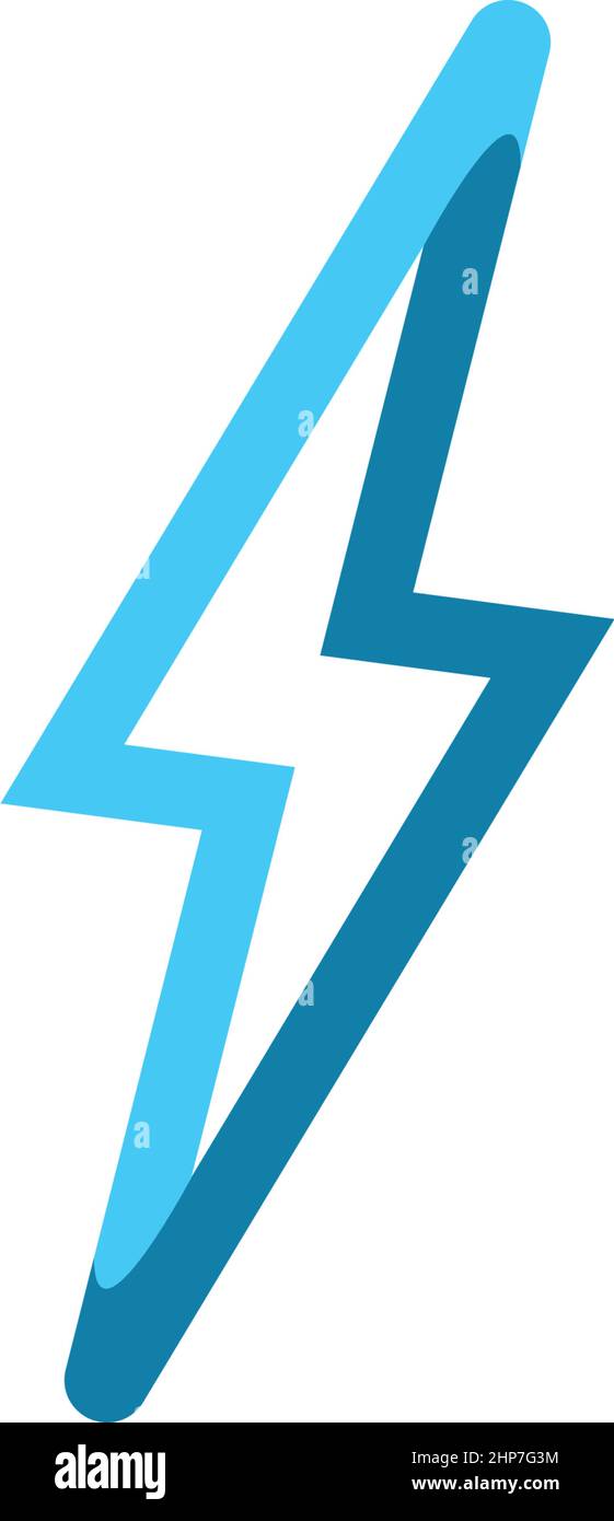 flash thunder bolt illustration vector design Stock Vector