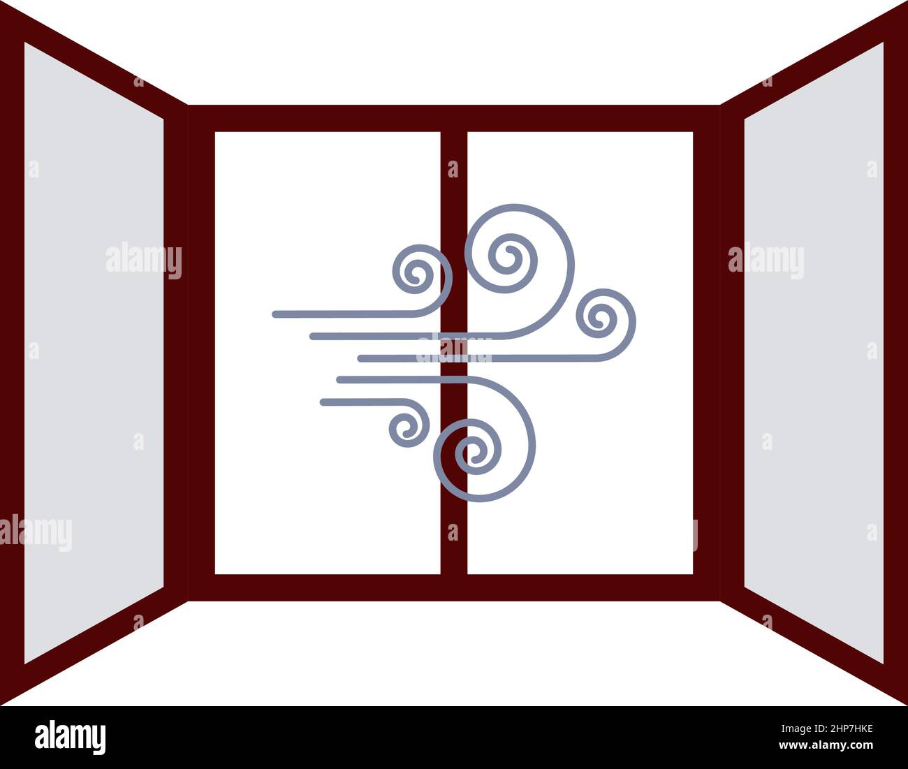 Room Ventilation Icon Stock Vector