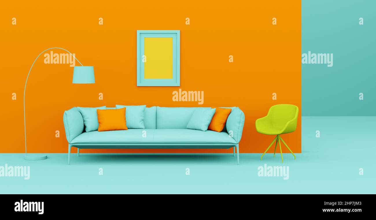 3d Abstract interior. Interior template Stock Photo - Alamy