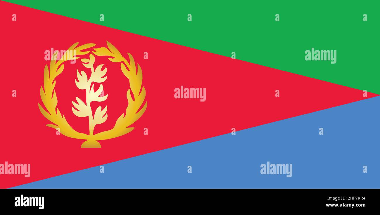 Eritrea National Flag Stock Vector