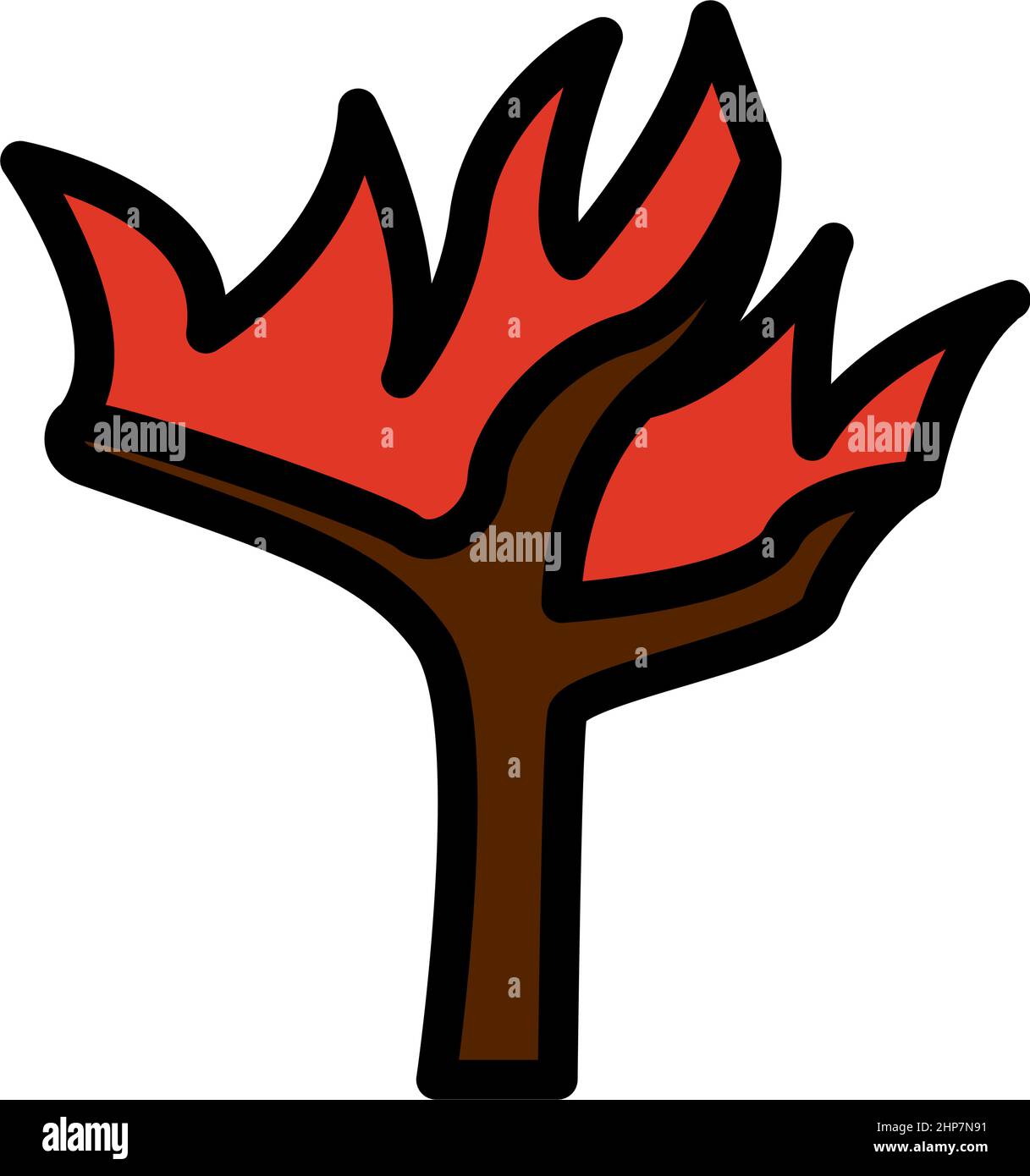 Wildfire Icon Stock Vector