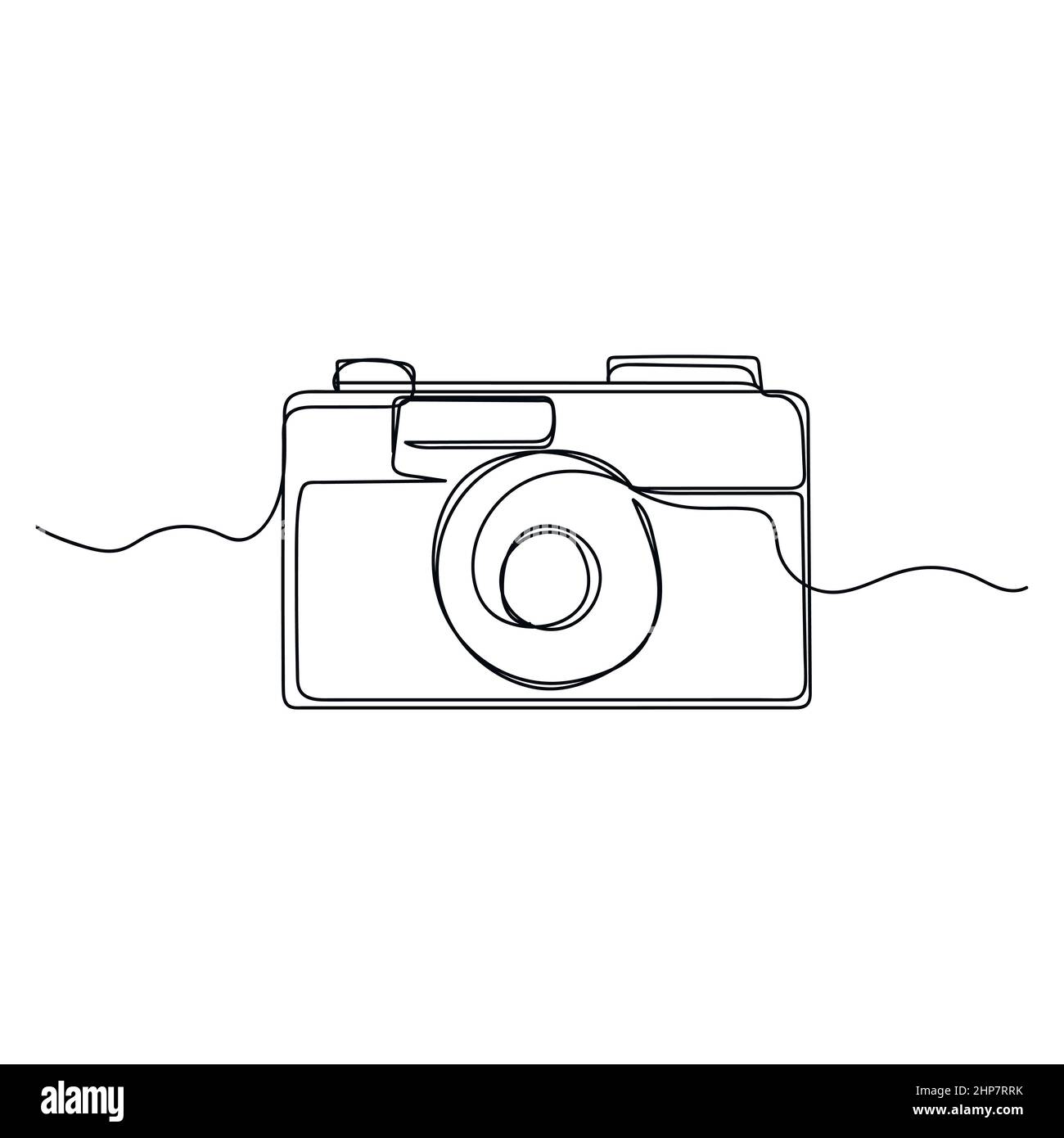 camera simple line drawing