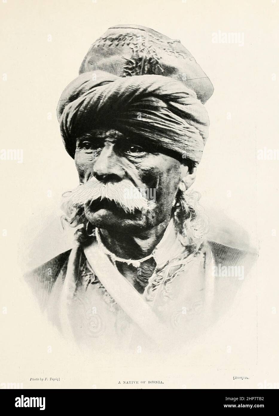 A native of Bosnia From the book The living races of mankind; Volume 2 by Henry Neville Hutchinson, Published in London in 1901 by Hutchinson & co Stock Photo