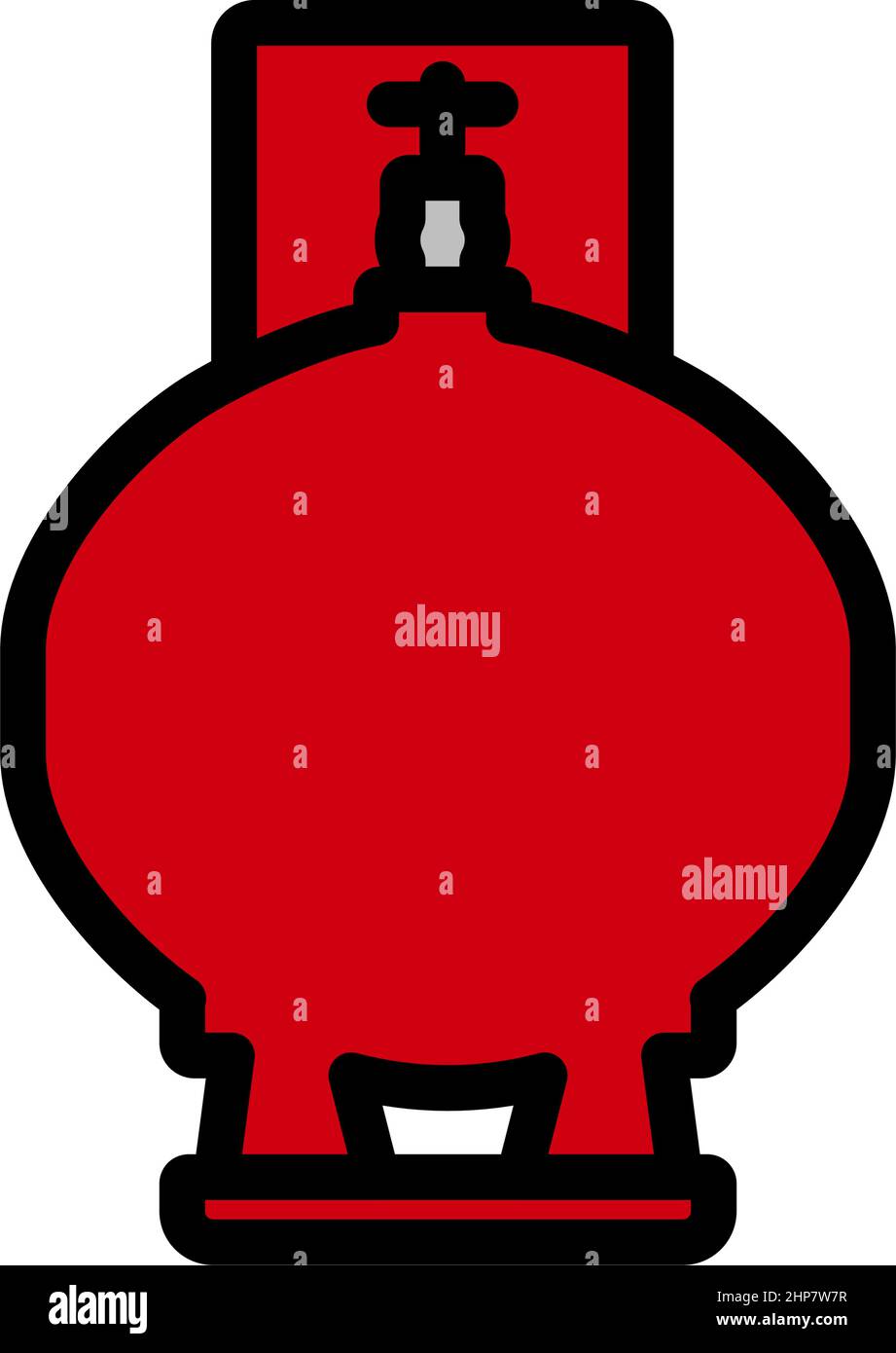 Gas Cylinder Icon Stock Vector
