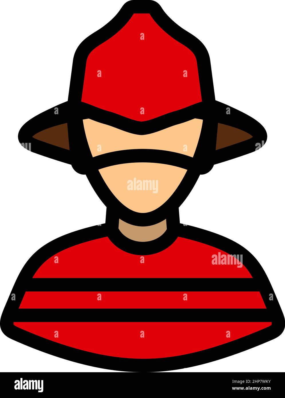 Fireman Icon Stock Vector
