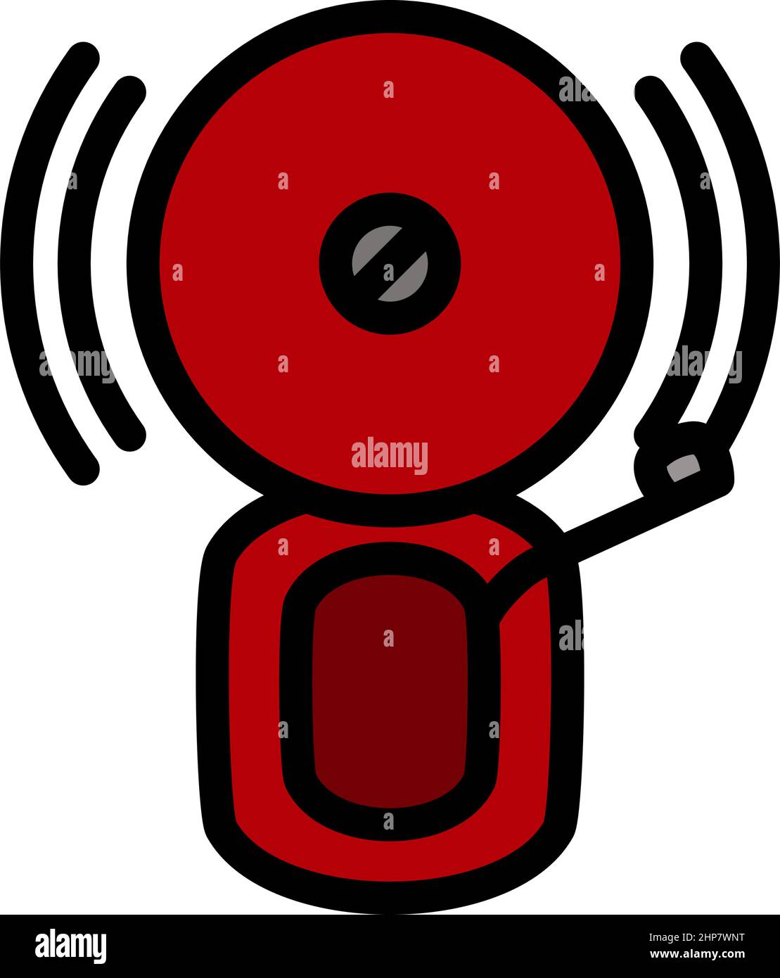 Fire Alarm Icon Stock Vector