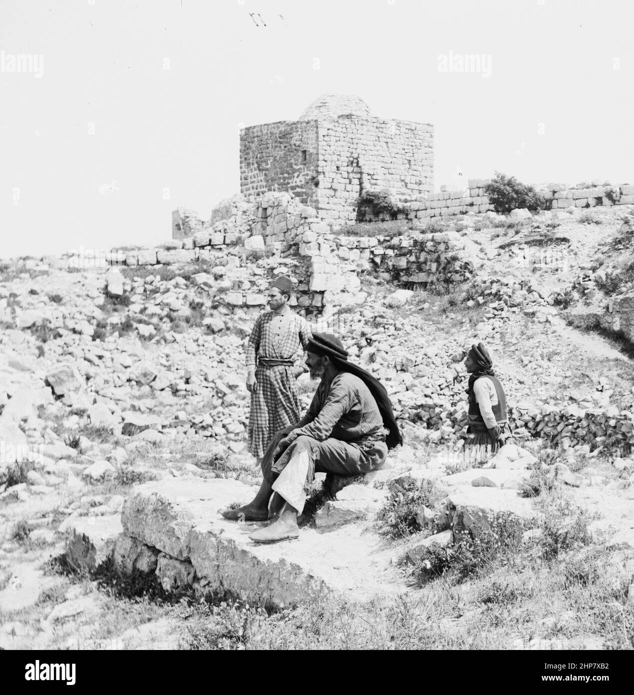 Middle East History: Summit of Mt. Gerizim  Location:  West Bank  ca.  between 1898 and 1914 Stock Photo