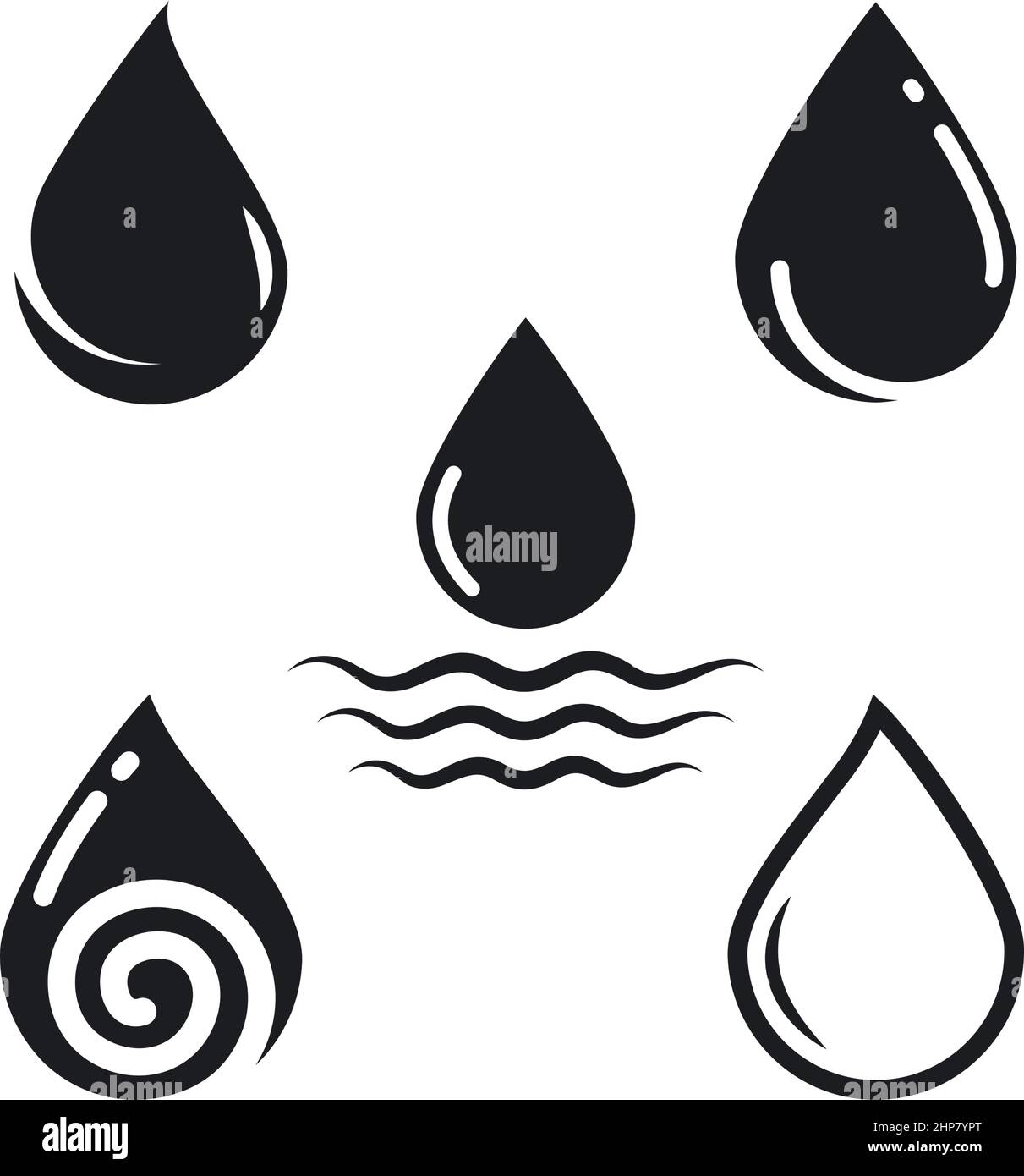 water drop icon vector illustration design Stock Vector
