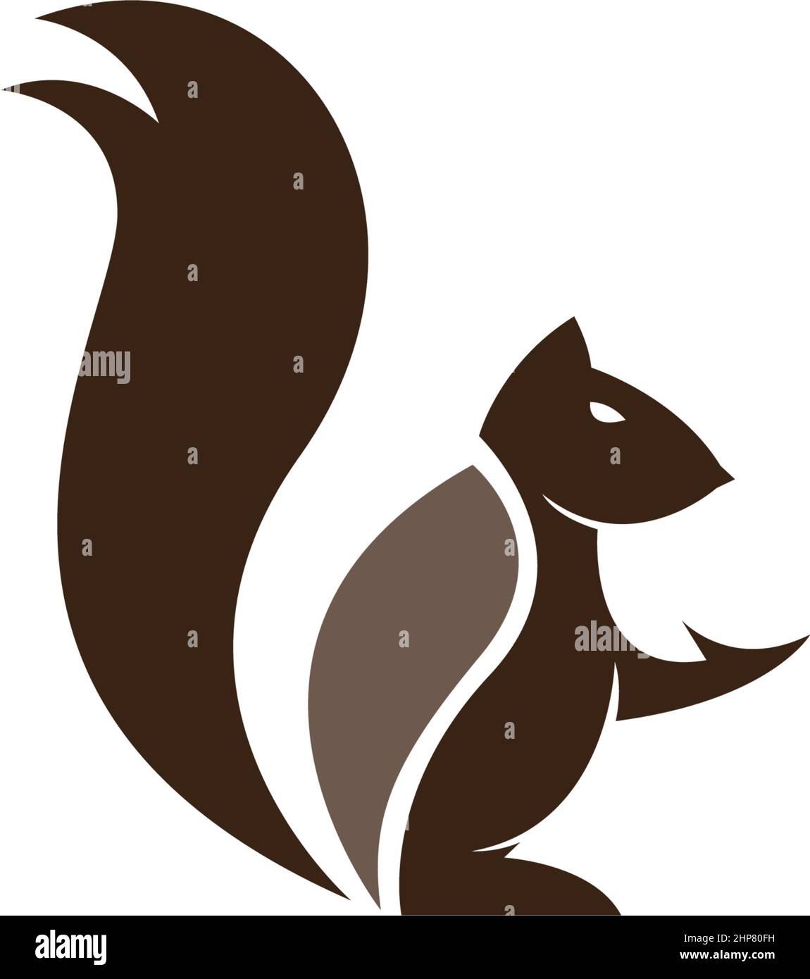 Squirrel logo vector icon design illustration Stock Vector