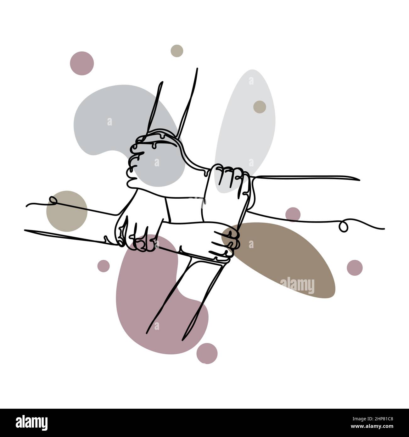 Joining together abstract Stock Vector Images Alamy