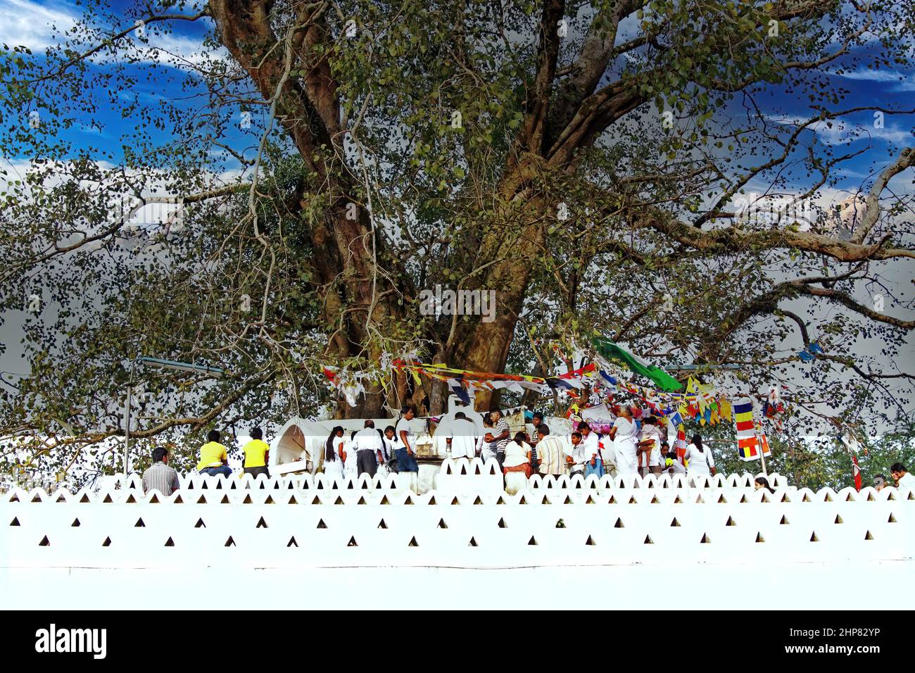 Kandy (Sri Dalada Maligawa temple), Sri Lanka - January 8. 2011: View ...