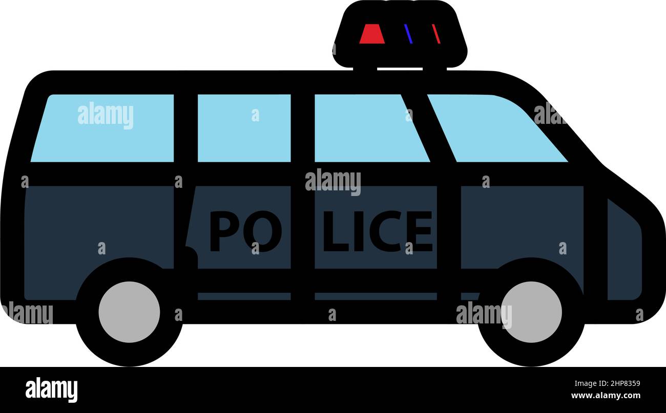 Police Van Icon Stock Vector