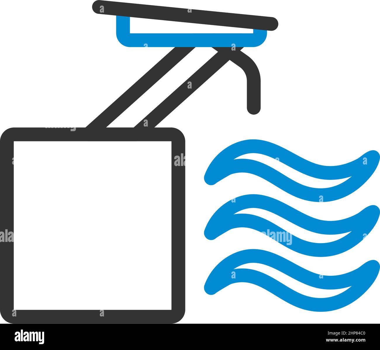 Icon Of Diving Stand Stock Vector