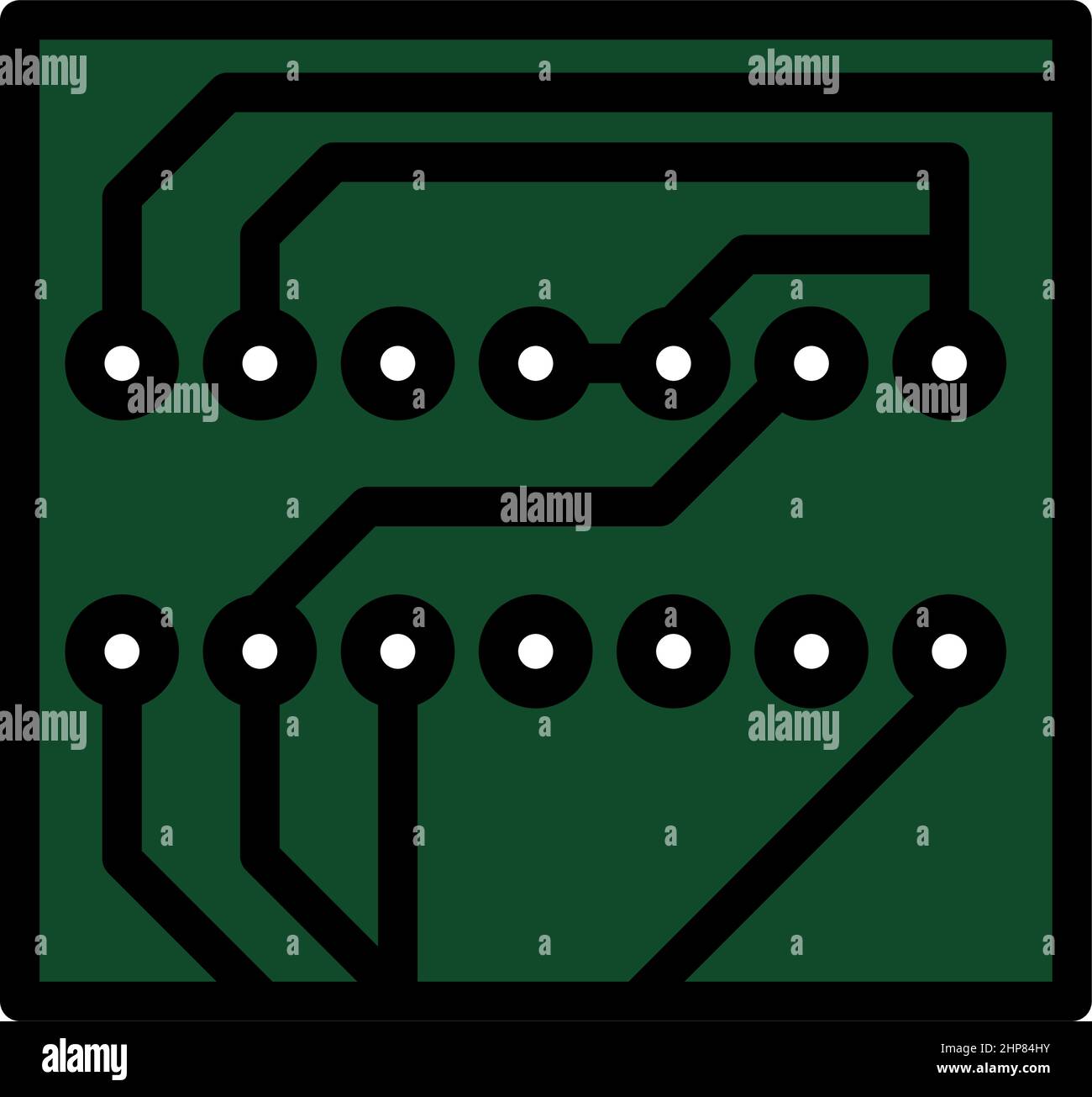 Circuit Board Icon Stock Vector Image & Art Alamy