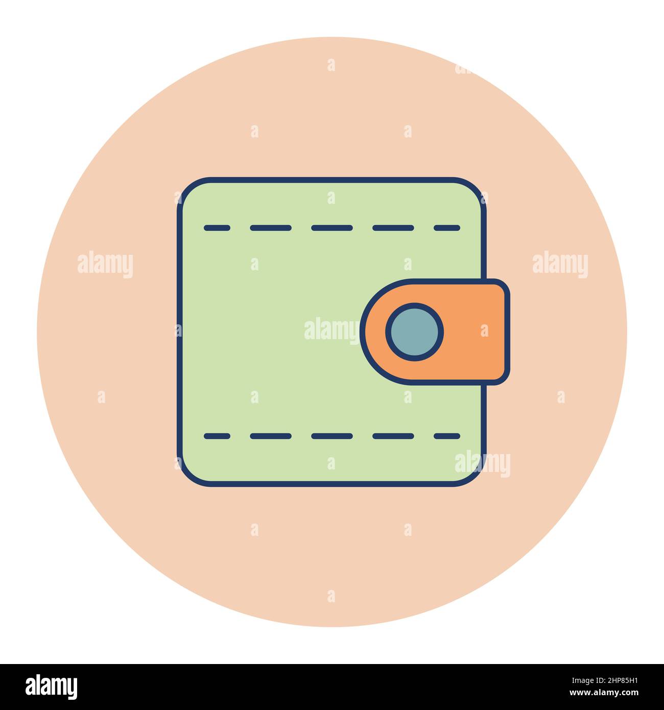Billfold wallet isolated vector icon Stock Vector