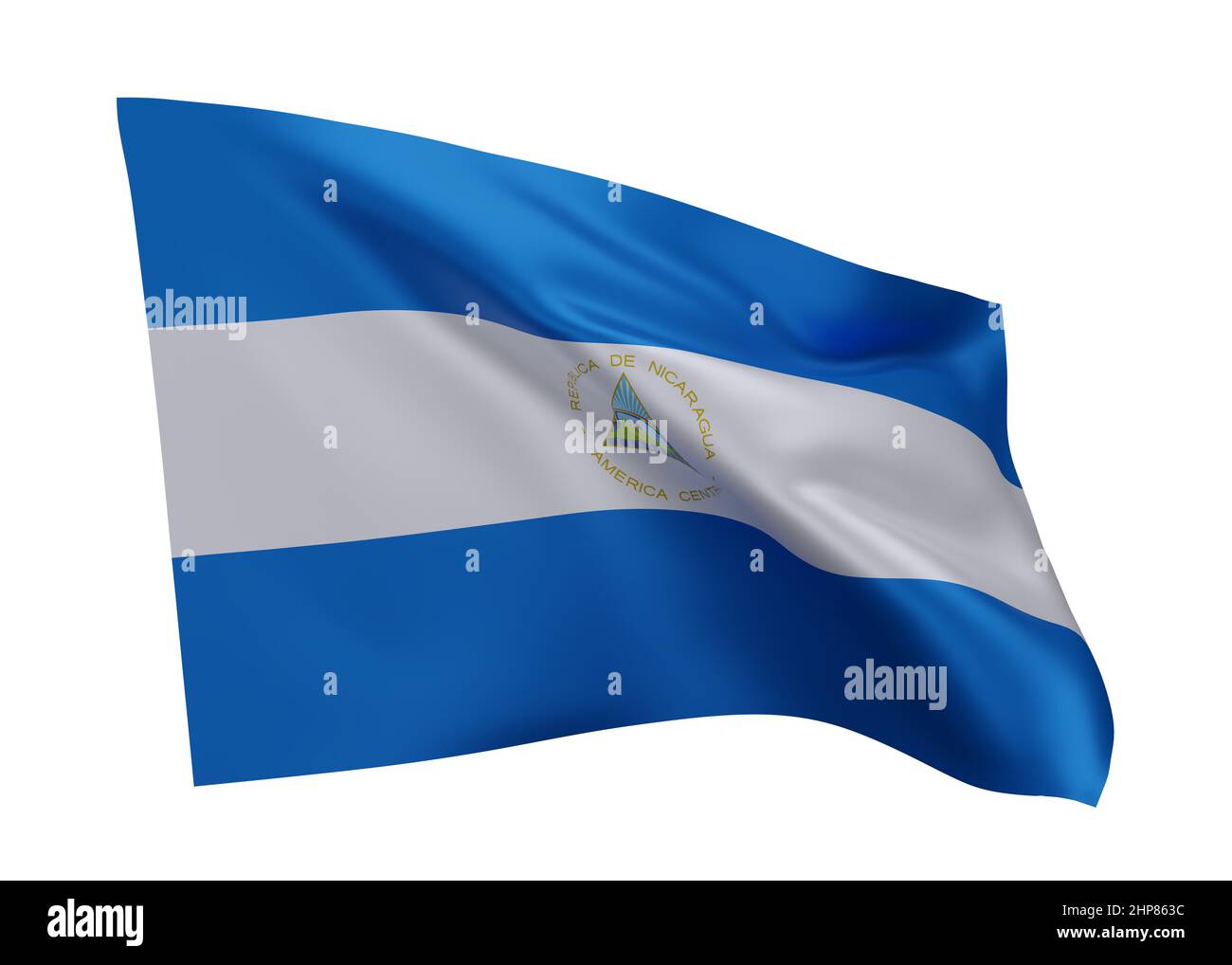 Flag nicaragua national country symbol hires stock photography and