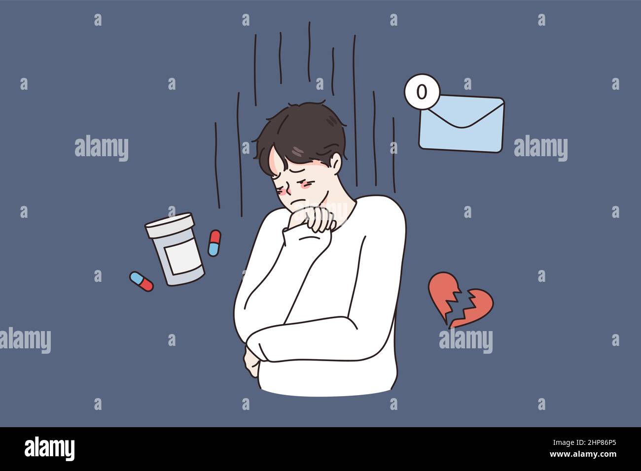 Symptom suffer Stock Vector Images Alamy