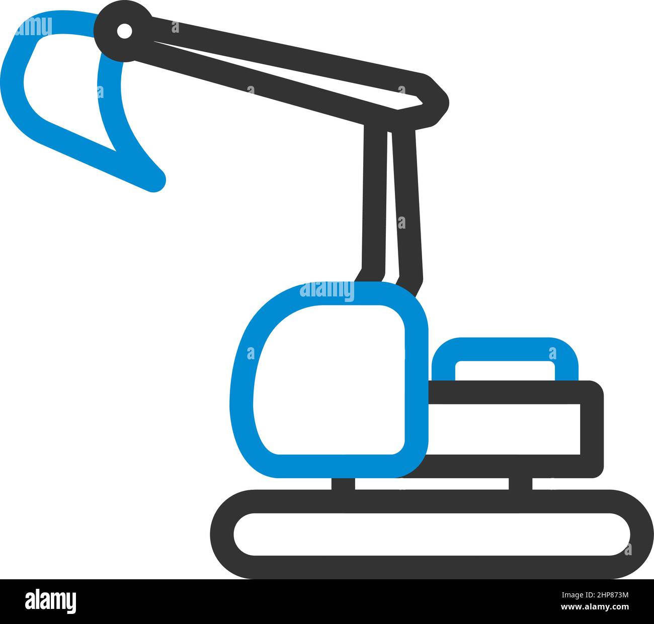 Icon Of Construction Bulldozer Stock Vector