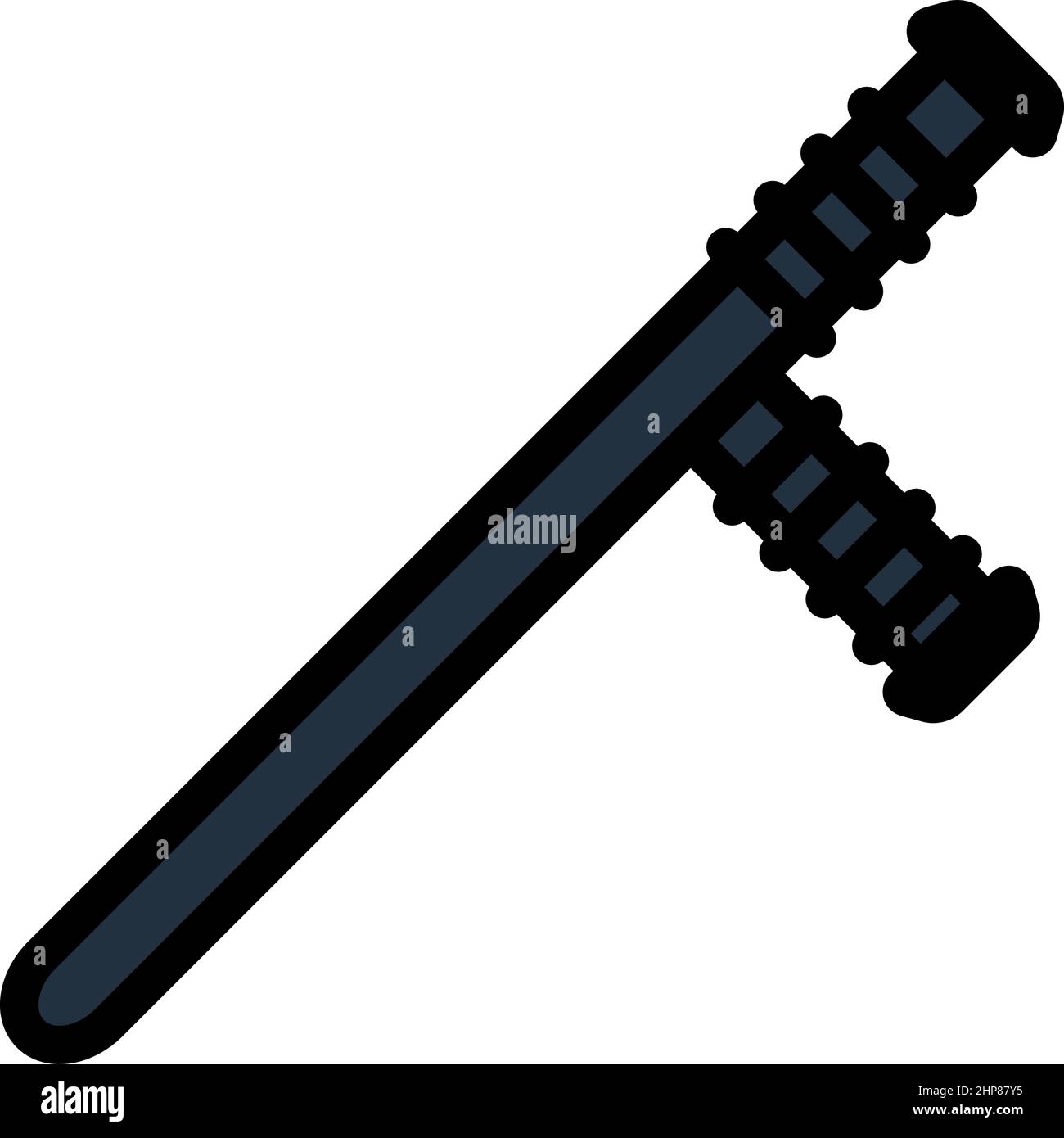 Police Baton Icon Stock Vector