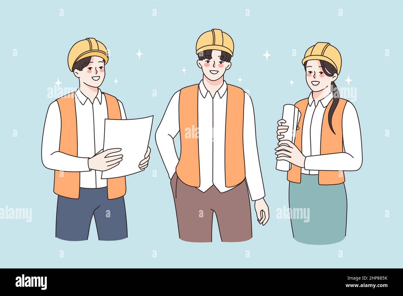 Construction industry and teamwork concept Stock Vector Image & Art - Alamy