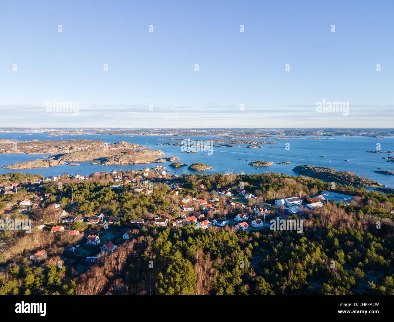Styrsö, Gothenburg, Sweden View from above of Styrsö, the biggest and