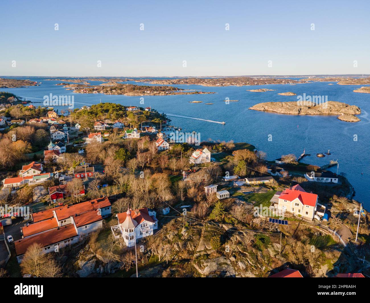 Styrsö, Gothenburg, Sweden View from above of Styrsö, the biggest and