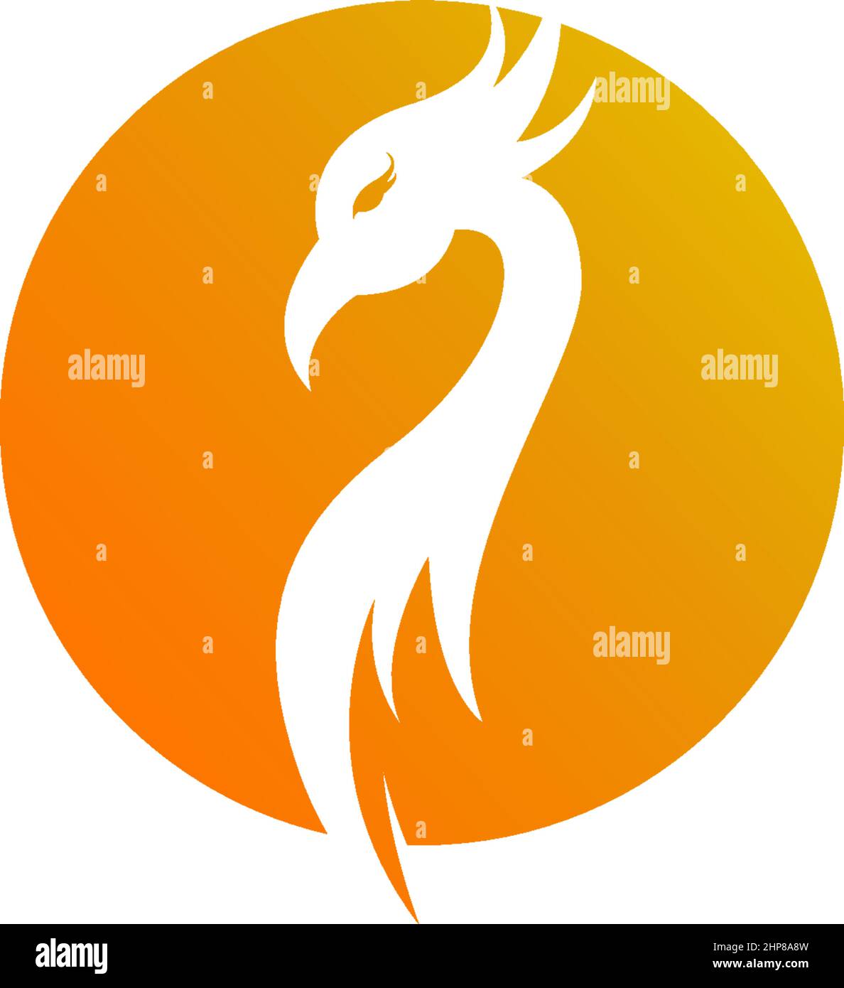 Phoenix logo icon design template vector Stock Vector