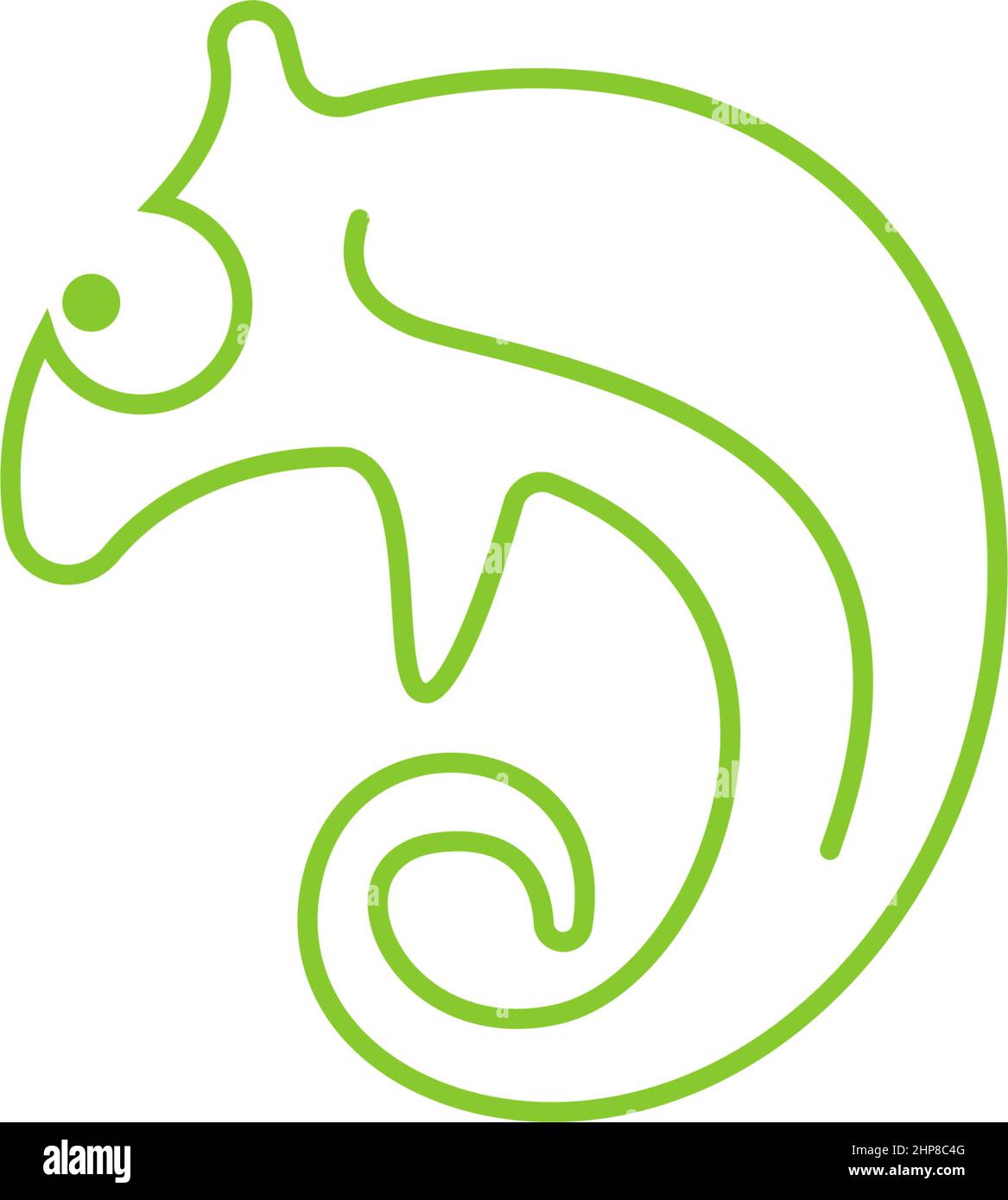Chameleon logo icon design template illustration Stock Vector