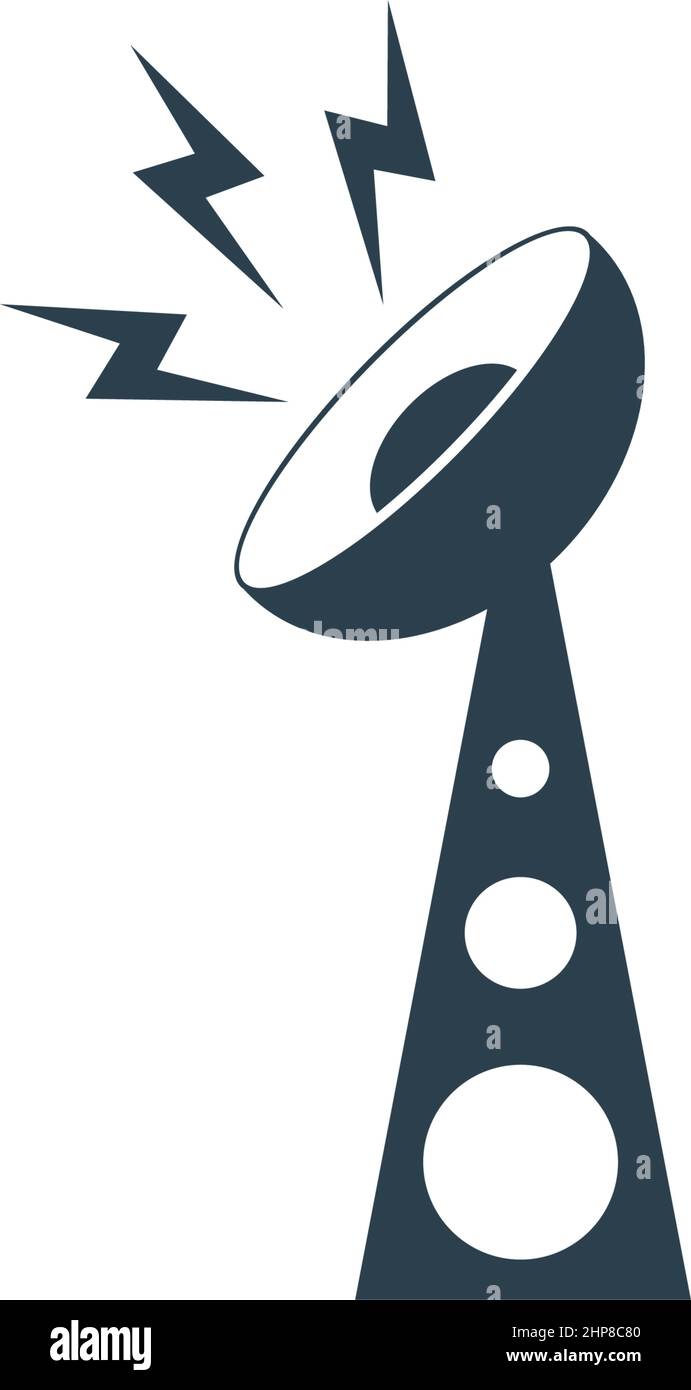 Signal icon flat design template vector Stock Vector
