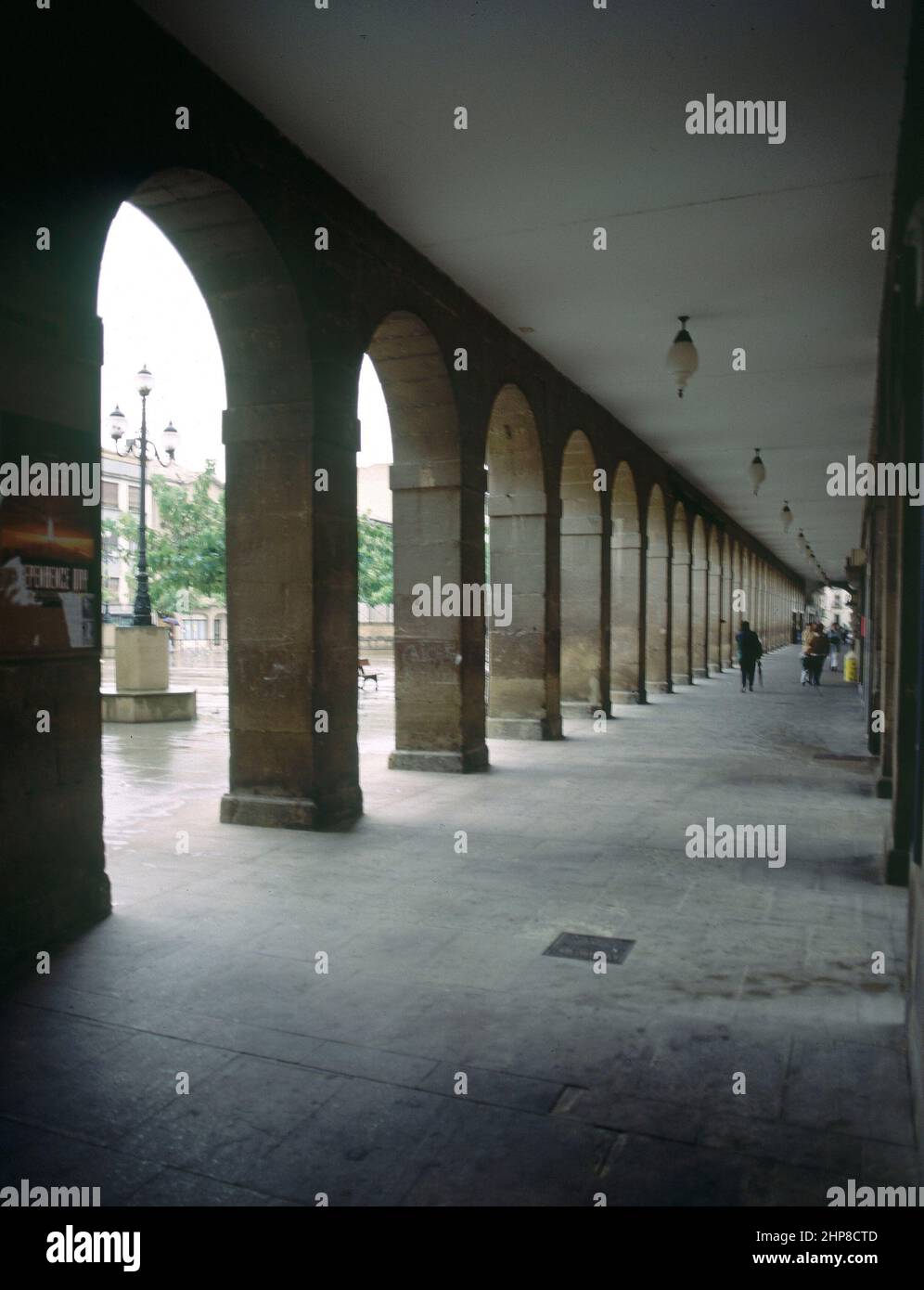 PLAZA MAYORPORTICOS. Location EXTERIOR. TAFALLA. NAVARRA. SPAIN Stock
