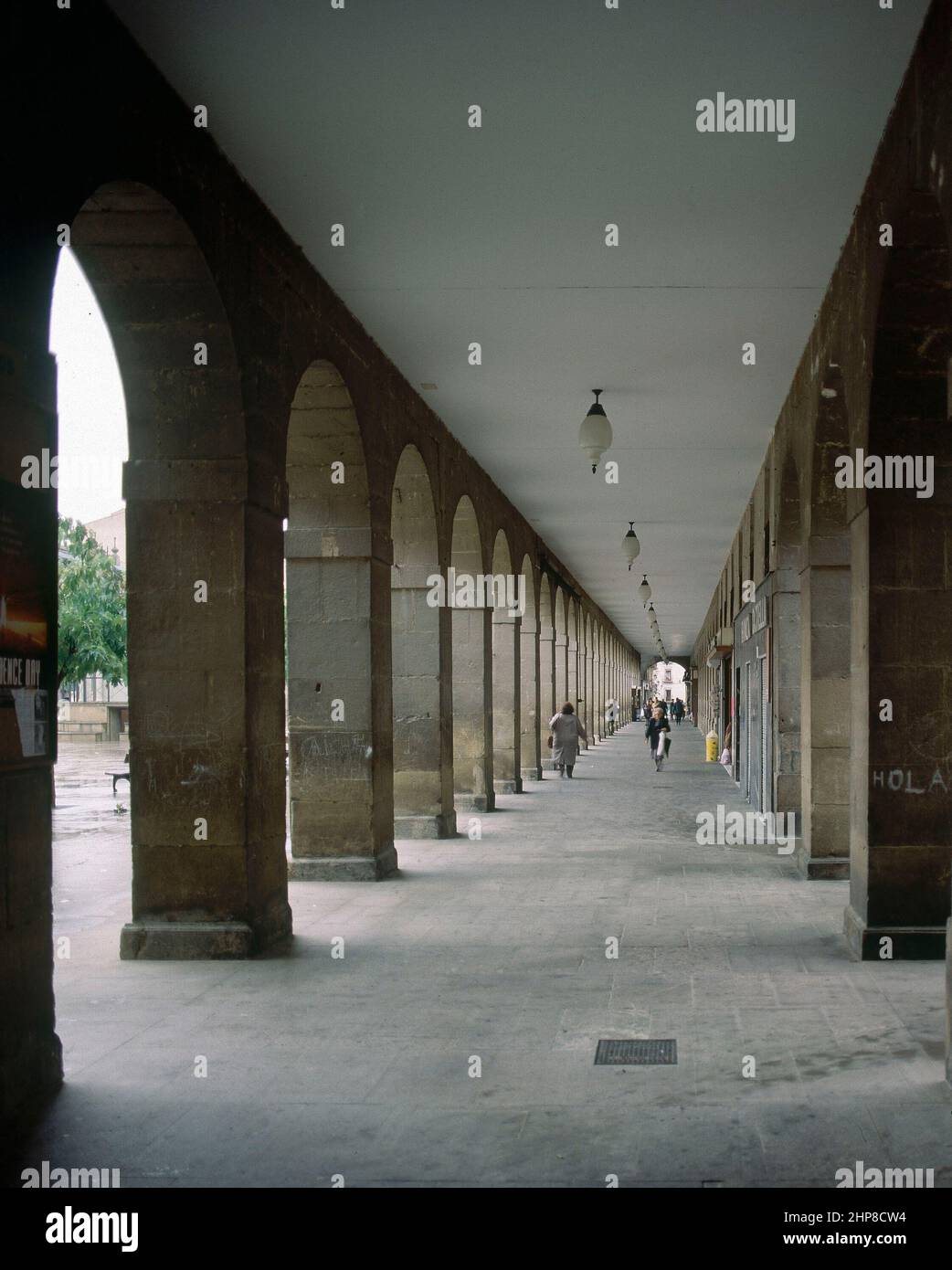 PLAZA MAYORPORTICOS. Location EXTERIOR. TAFALLA. NAVARRA. SPAIN Stock