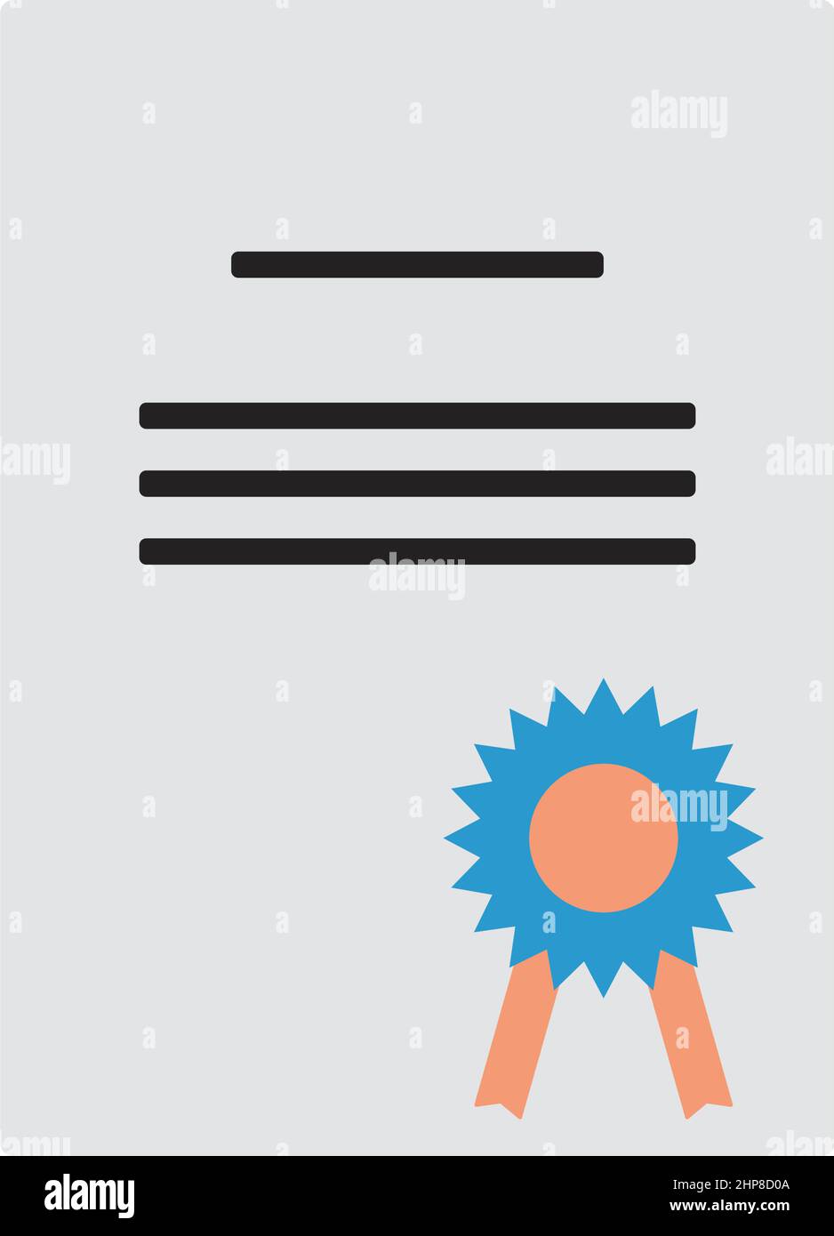 Icon Of Diploma Stock Vector