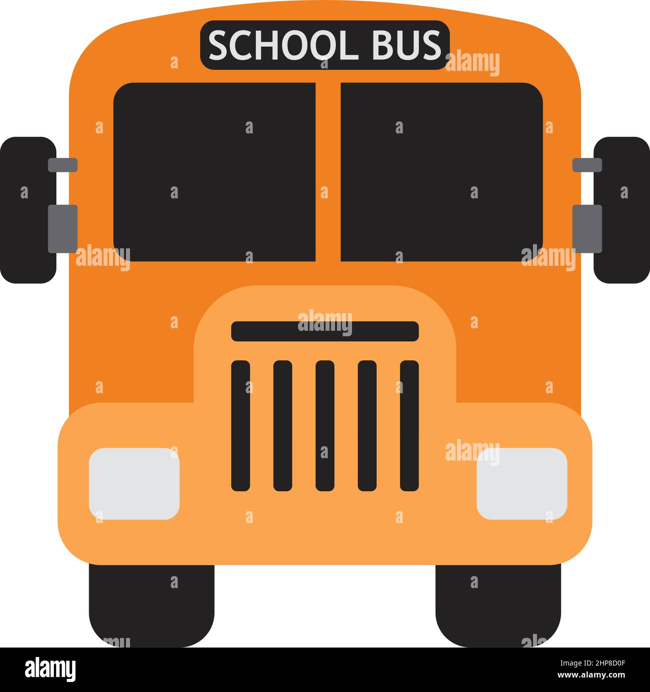 Icon Of School Bus Stock Vector