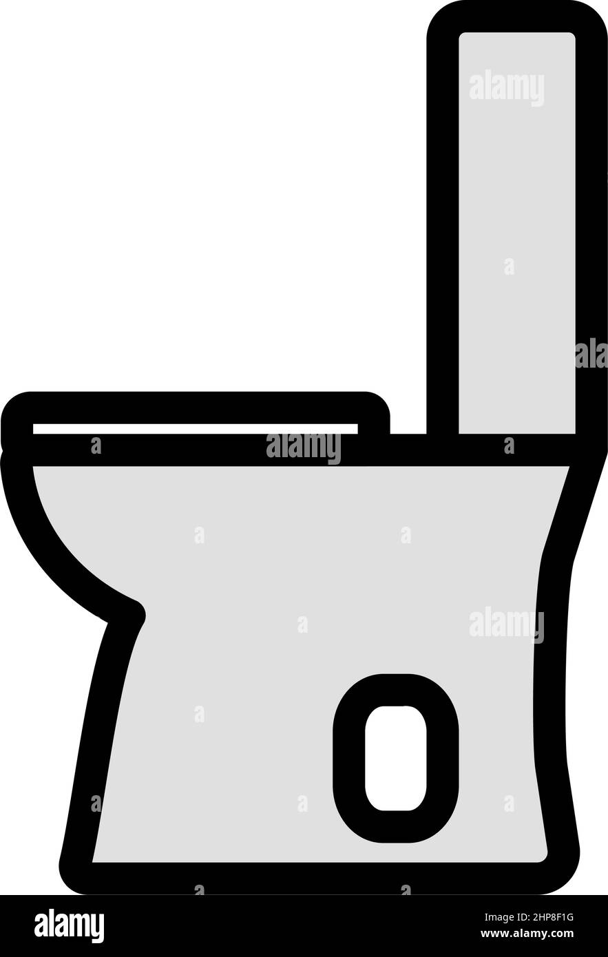 Toilet Bowl Icon Stock Vector